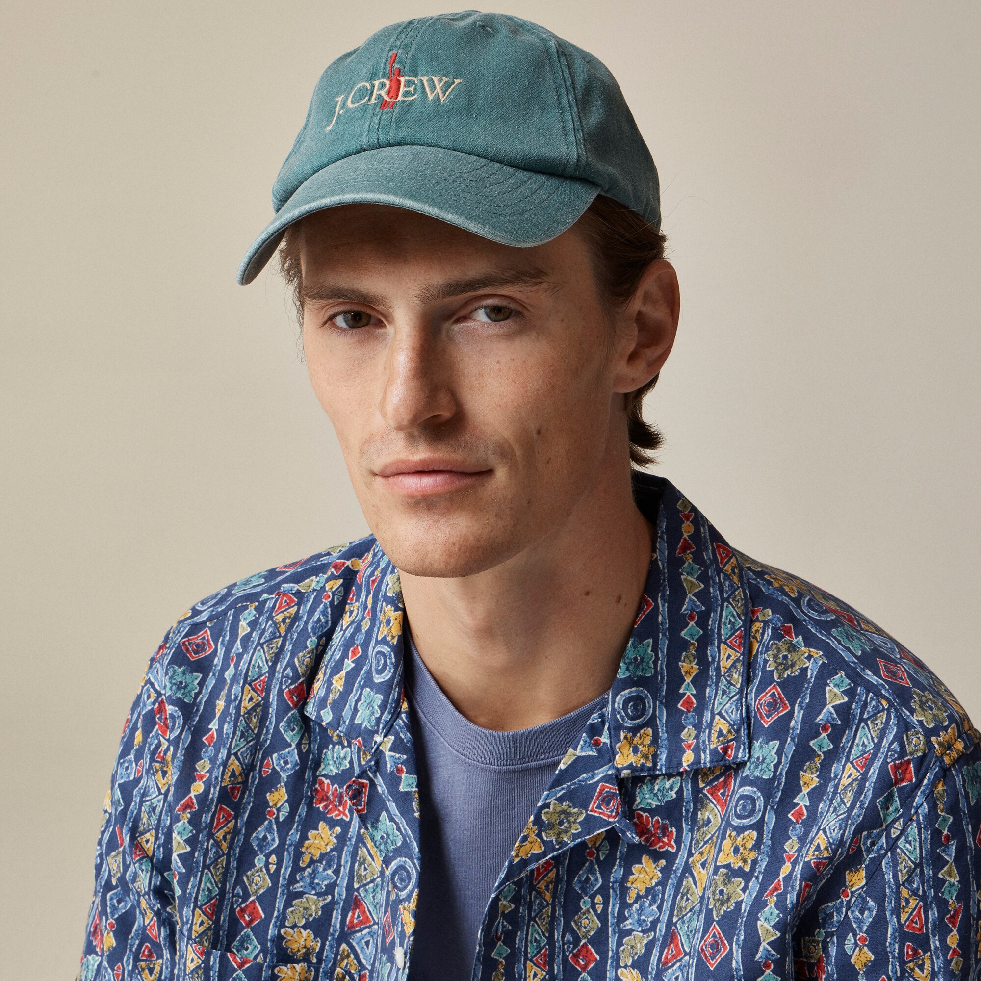Embroidered oarsman cotton baseball cap