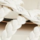 Braided cage-toe sandals in leather IVORY