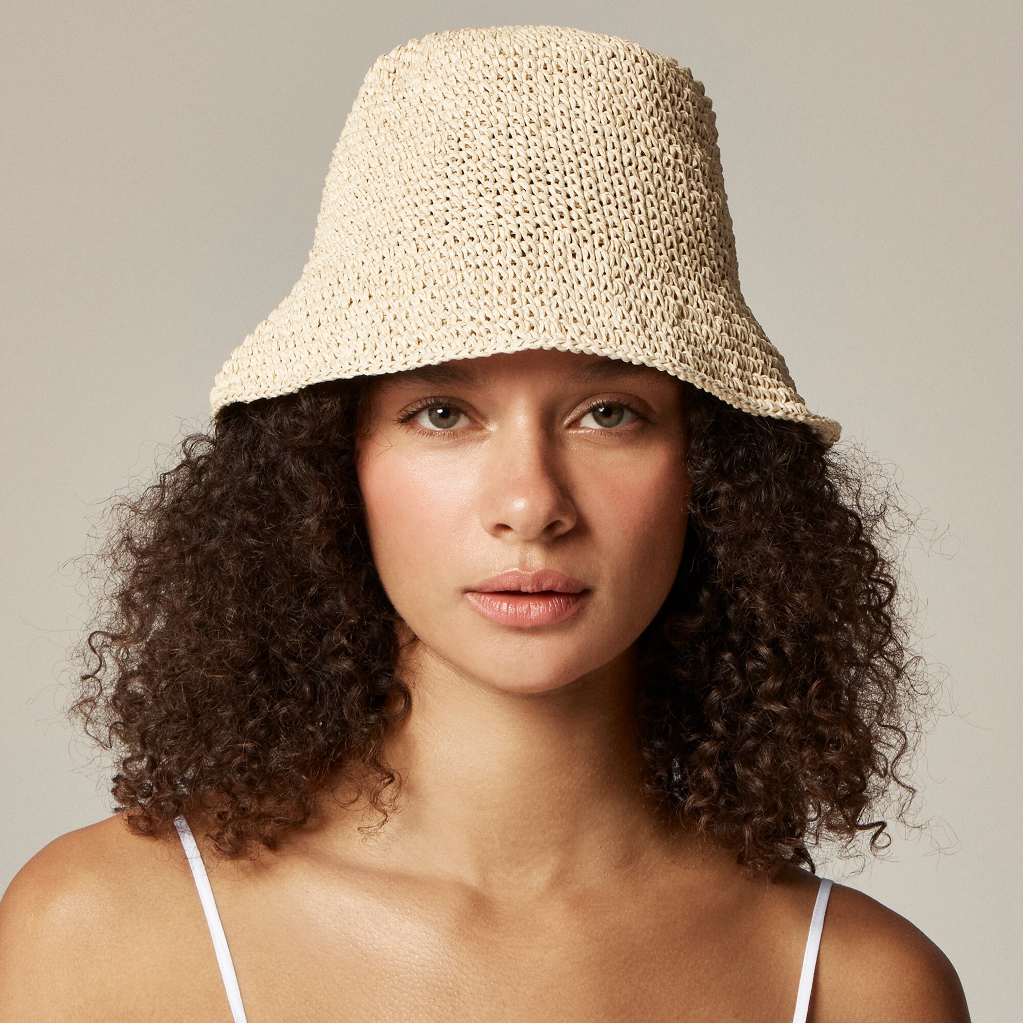 womens Packable straw hat