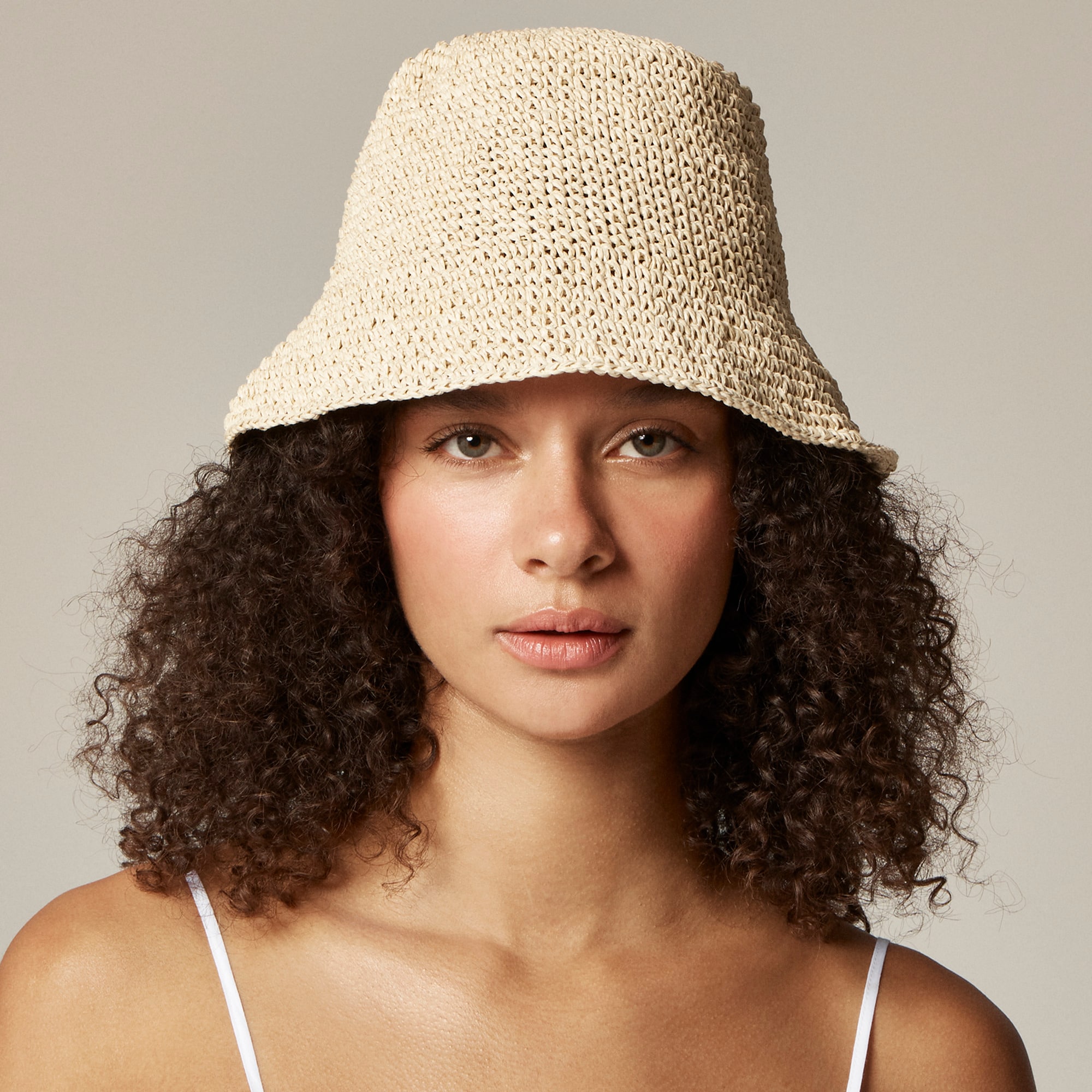 womens Packable straw hat