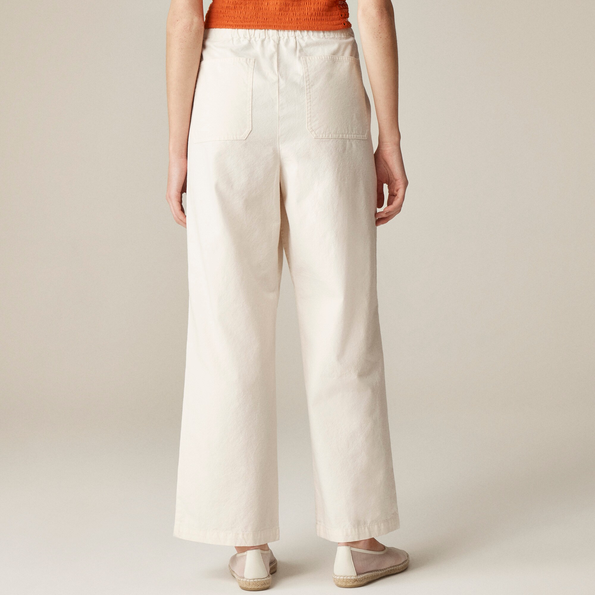 Relaxed utility pant in cotton blend