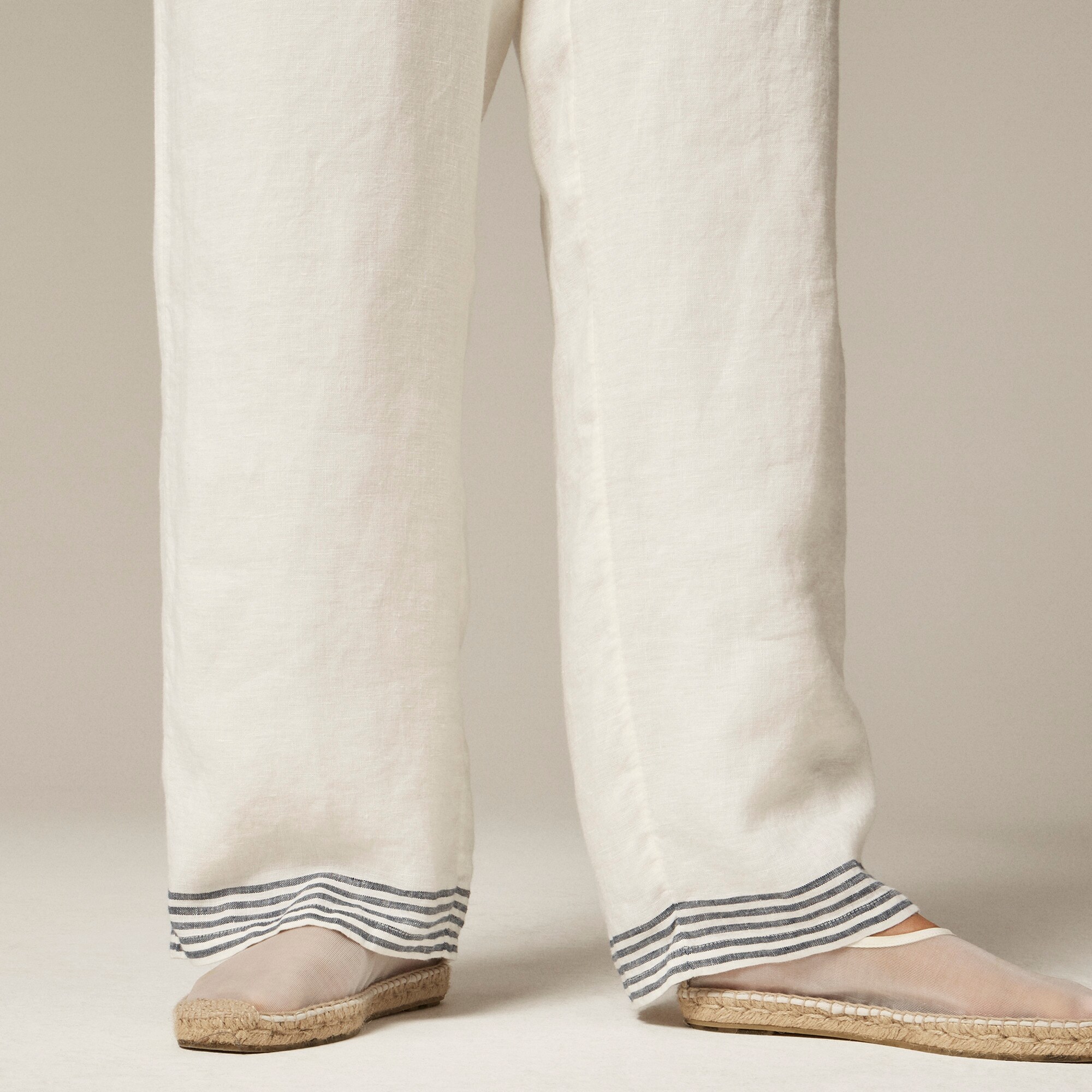 Petite new Soleil pant in striped linen