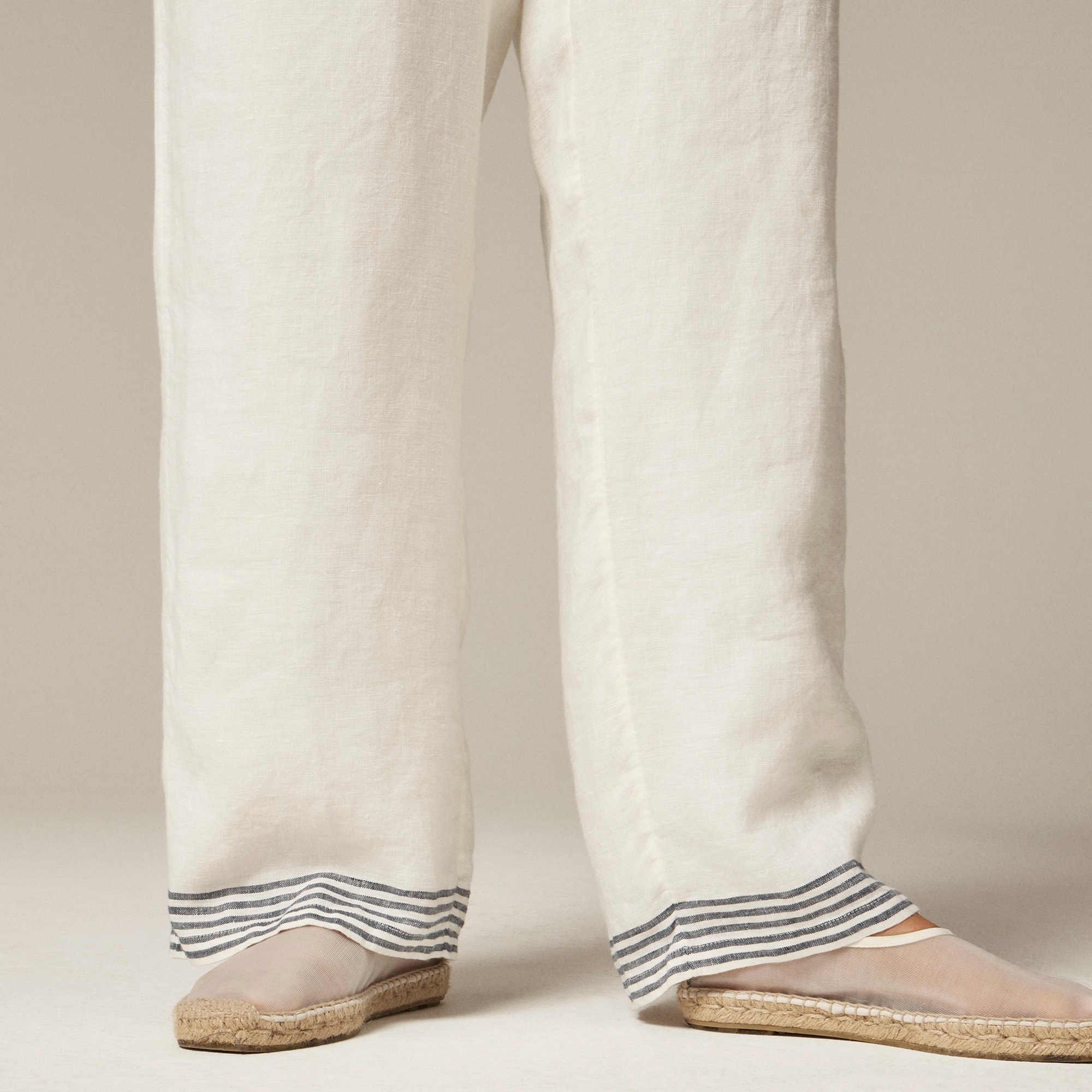 Tall new Soleil pant in striped linen