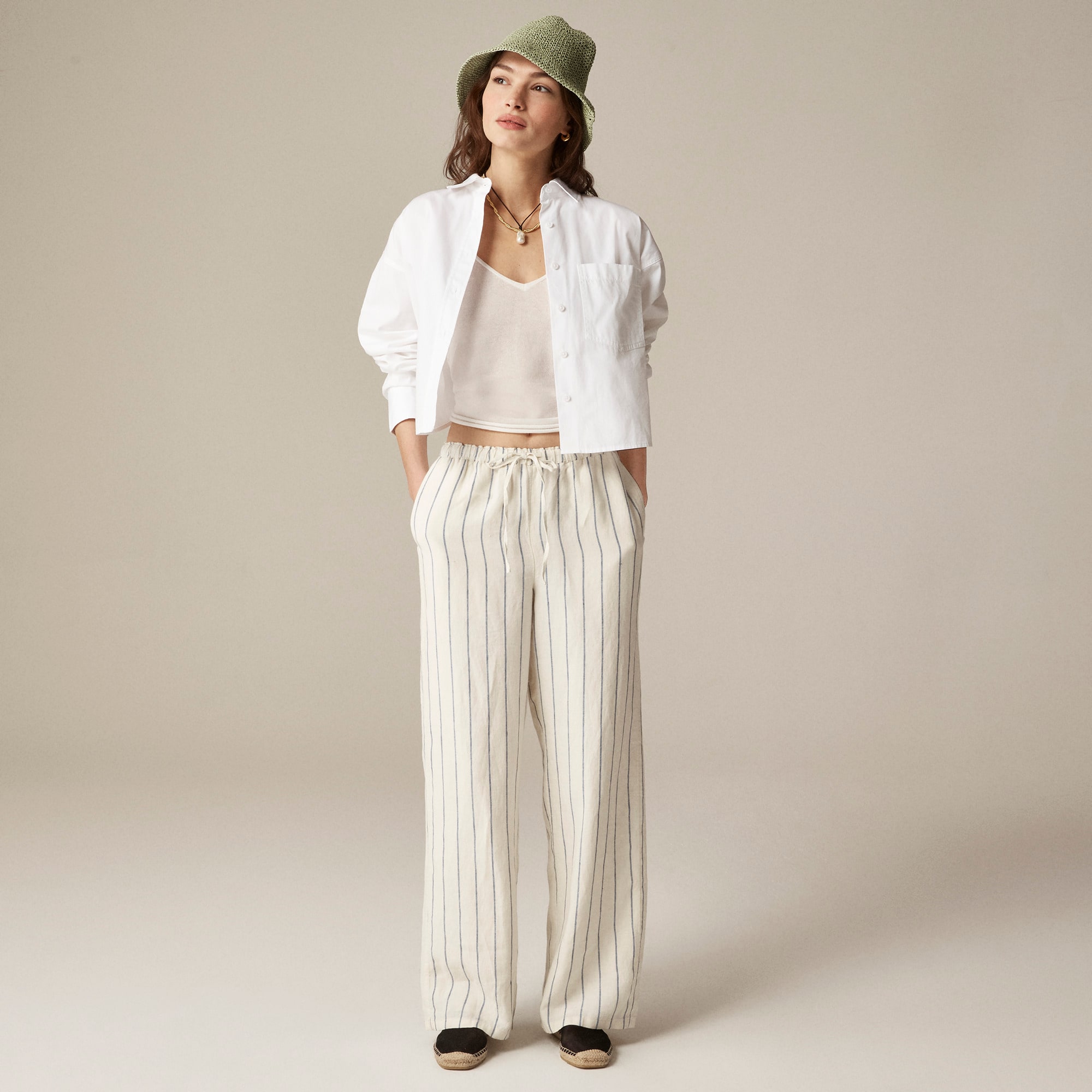 ★CERRIC★STRIPE COTTON PANTS★1857★Ivory★韓国★大人気★ 41+921xZB4L._QL92_SH45_SR240,