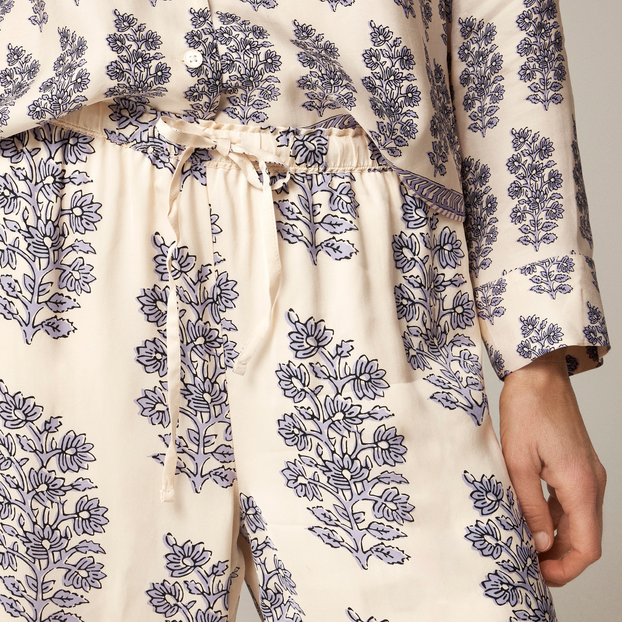 New Soleil pant in blooming lilac block print