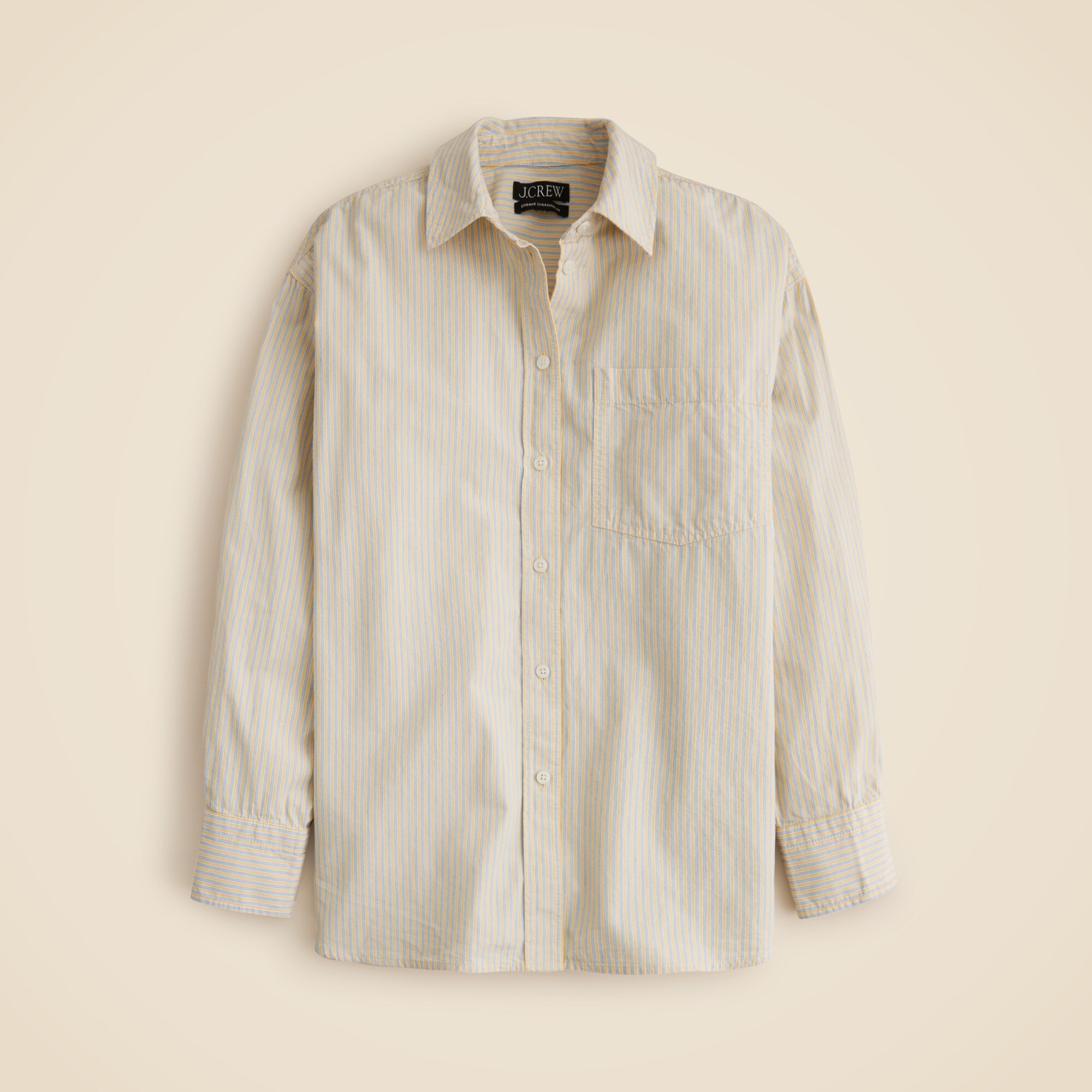 Étienne oversized shirt in striped cotton poplin