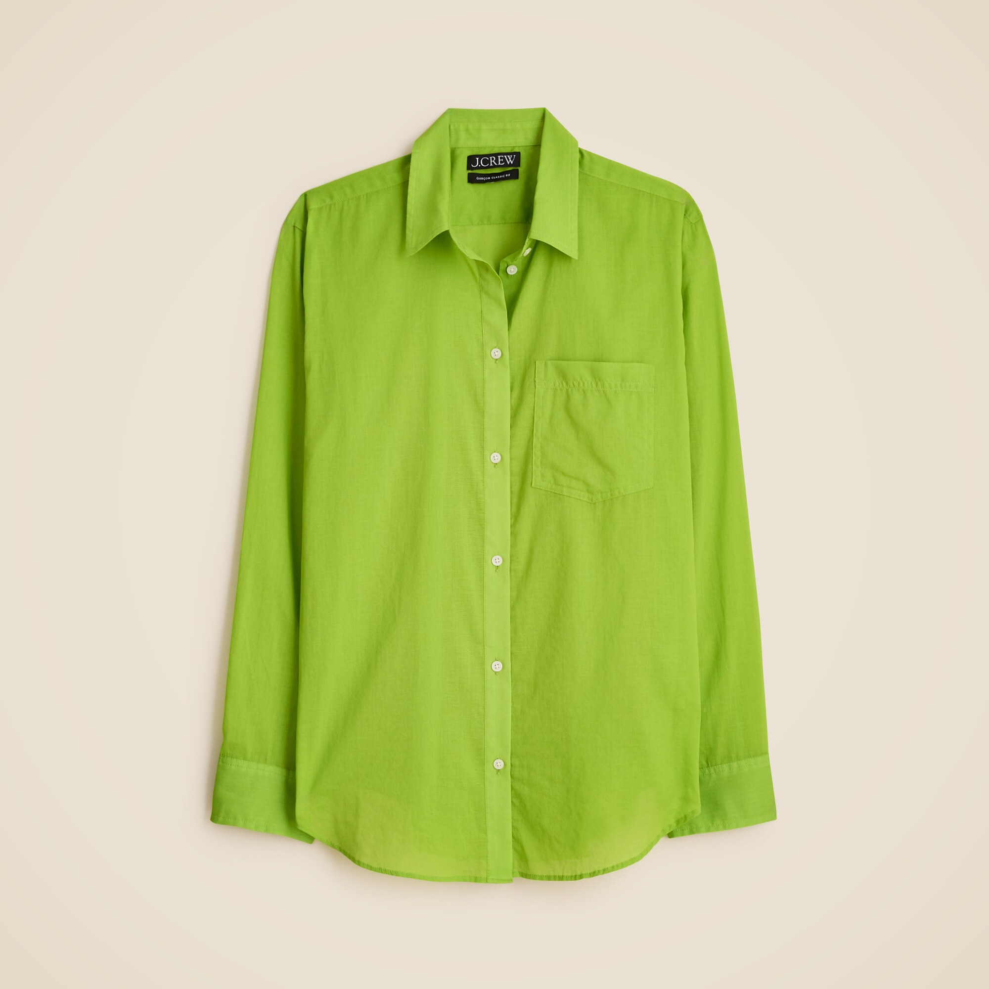 Garçon classic shirt in cotton voile