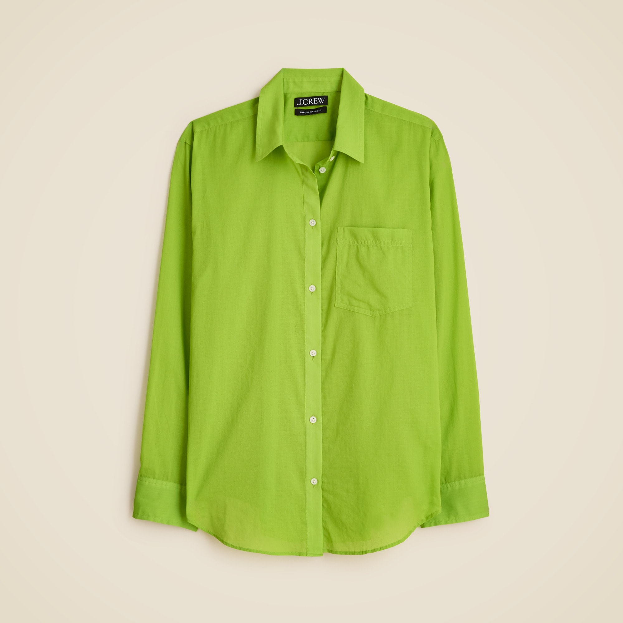 Gar&ccedil;on classic shirt in cotton voile