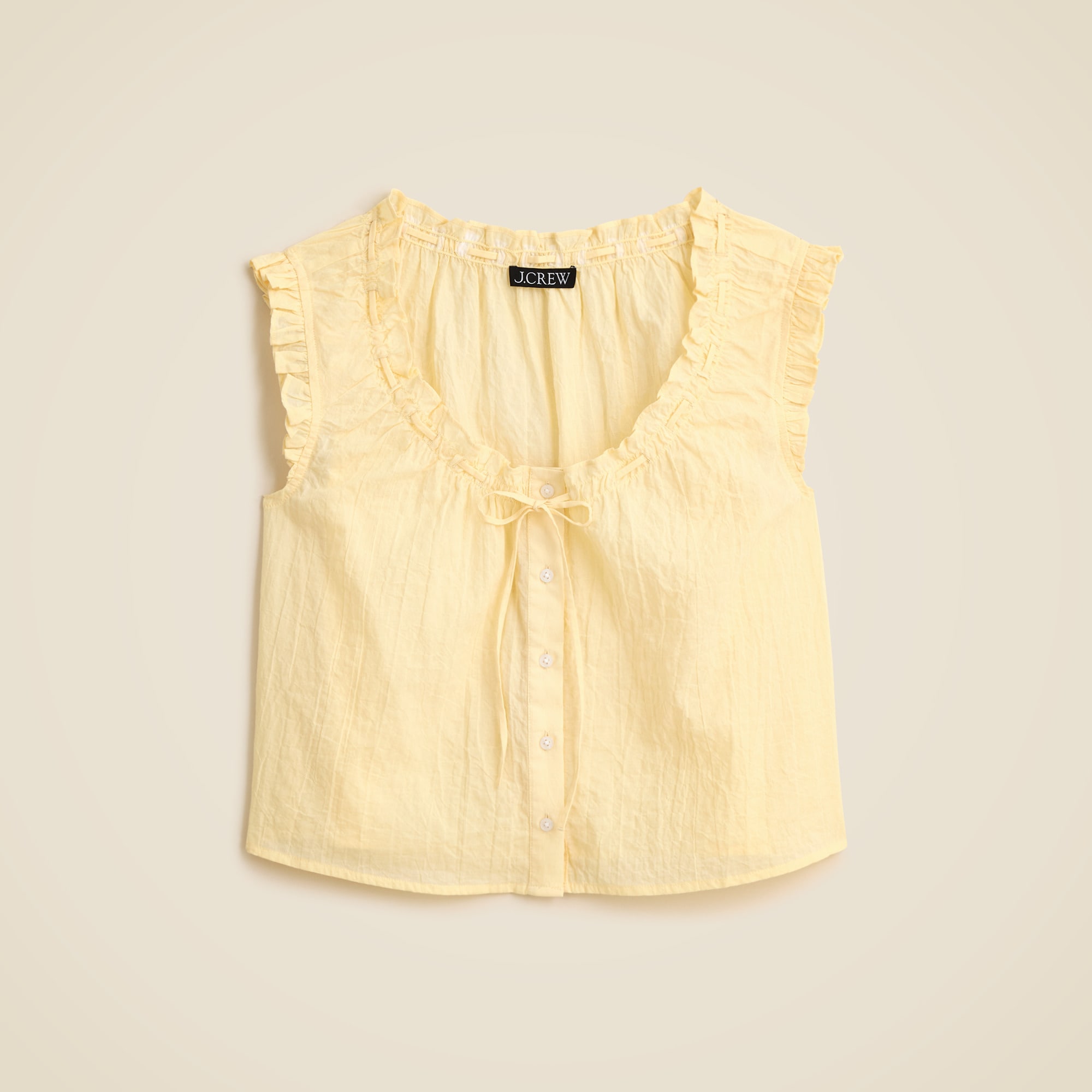 Ruffle-trim Button-up Top For Women | J.Crew