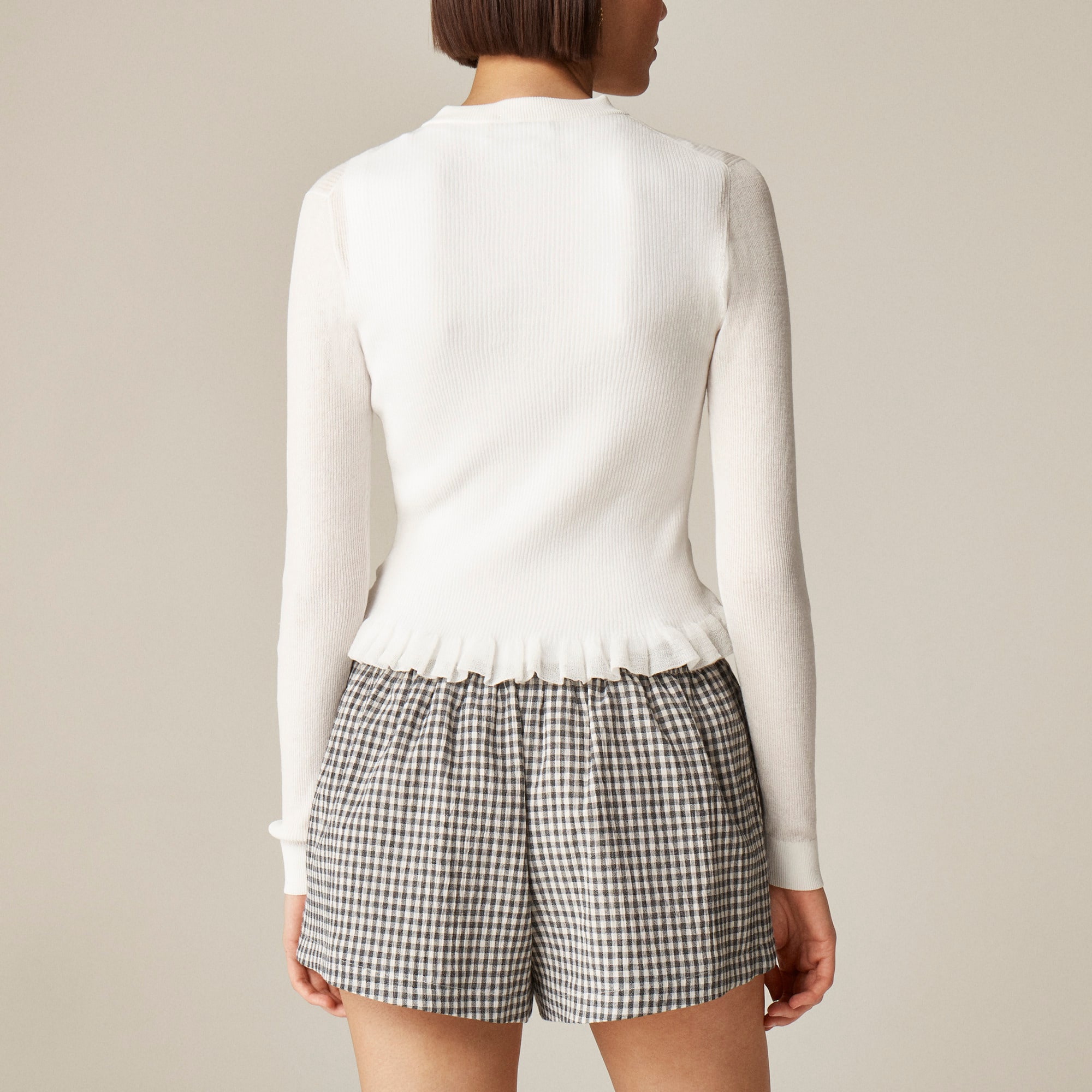 Mini boxer short in gingham