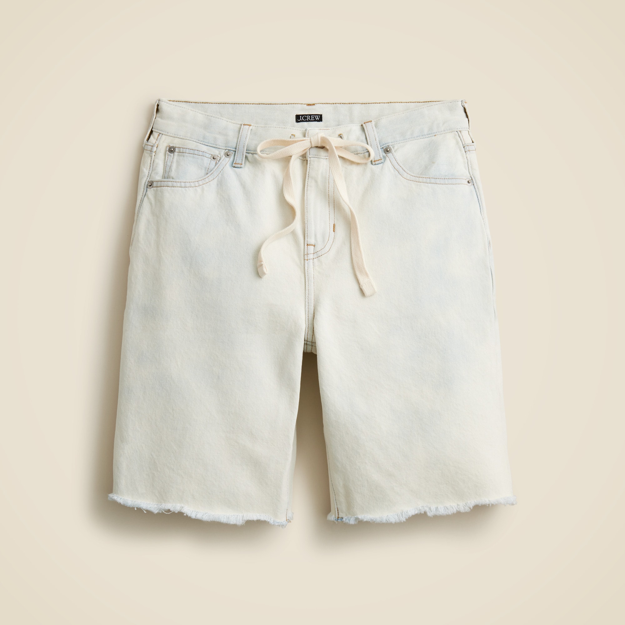 Relaxed knee-length denim short with tie from J.Crew - $87.99
