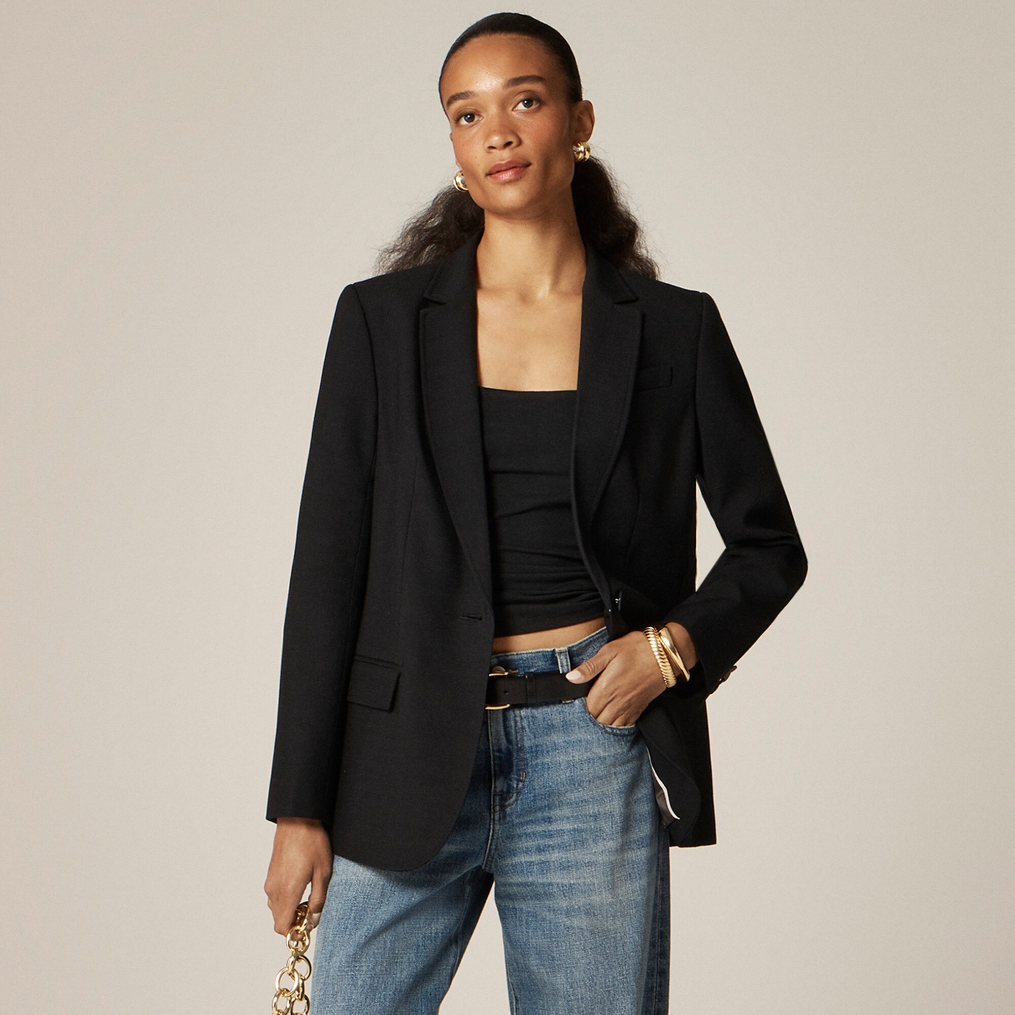  Arden blazer in luster canvas