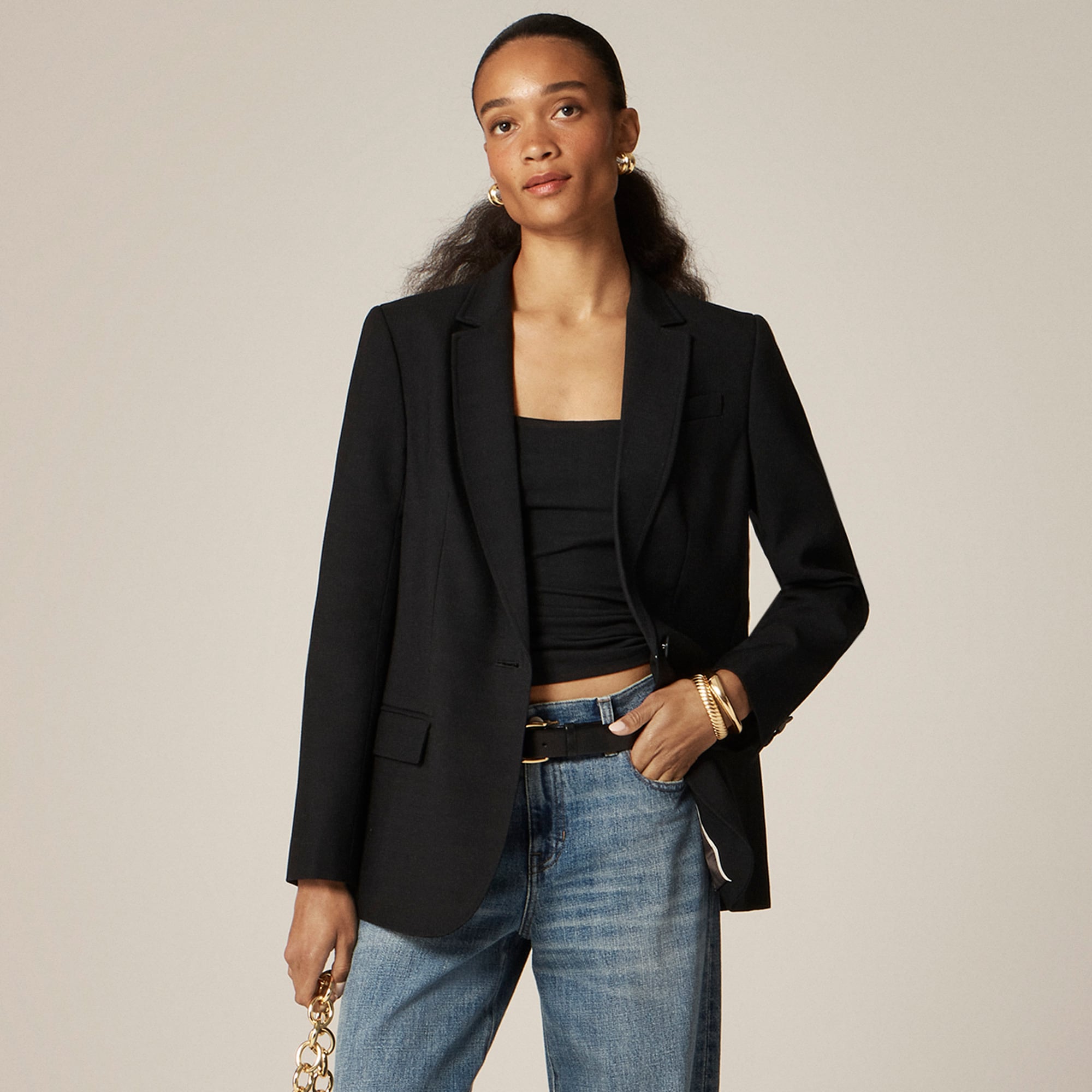 womens Arden blazer in luster canvas