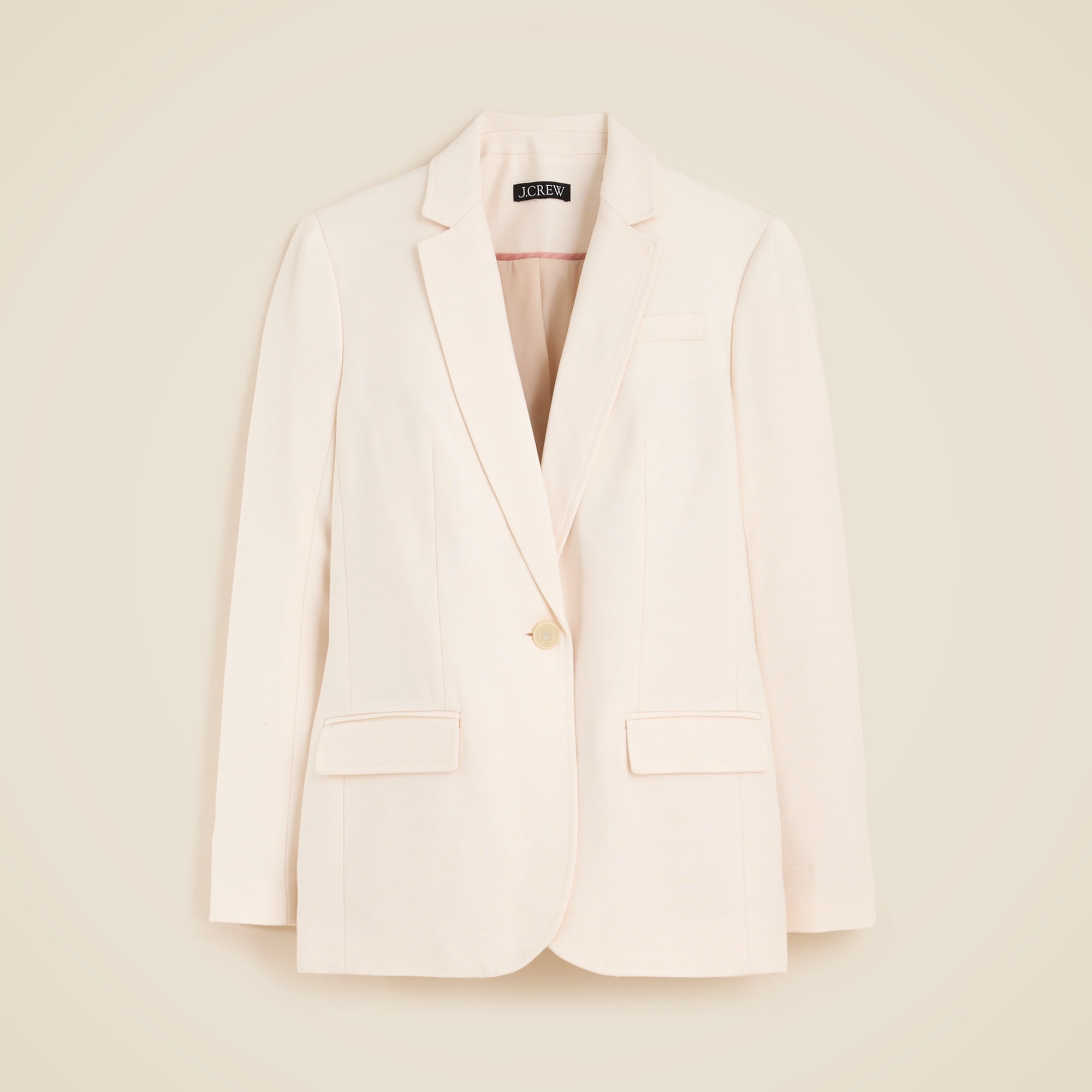 womens Relaxed blazer in luster canvas