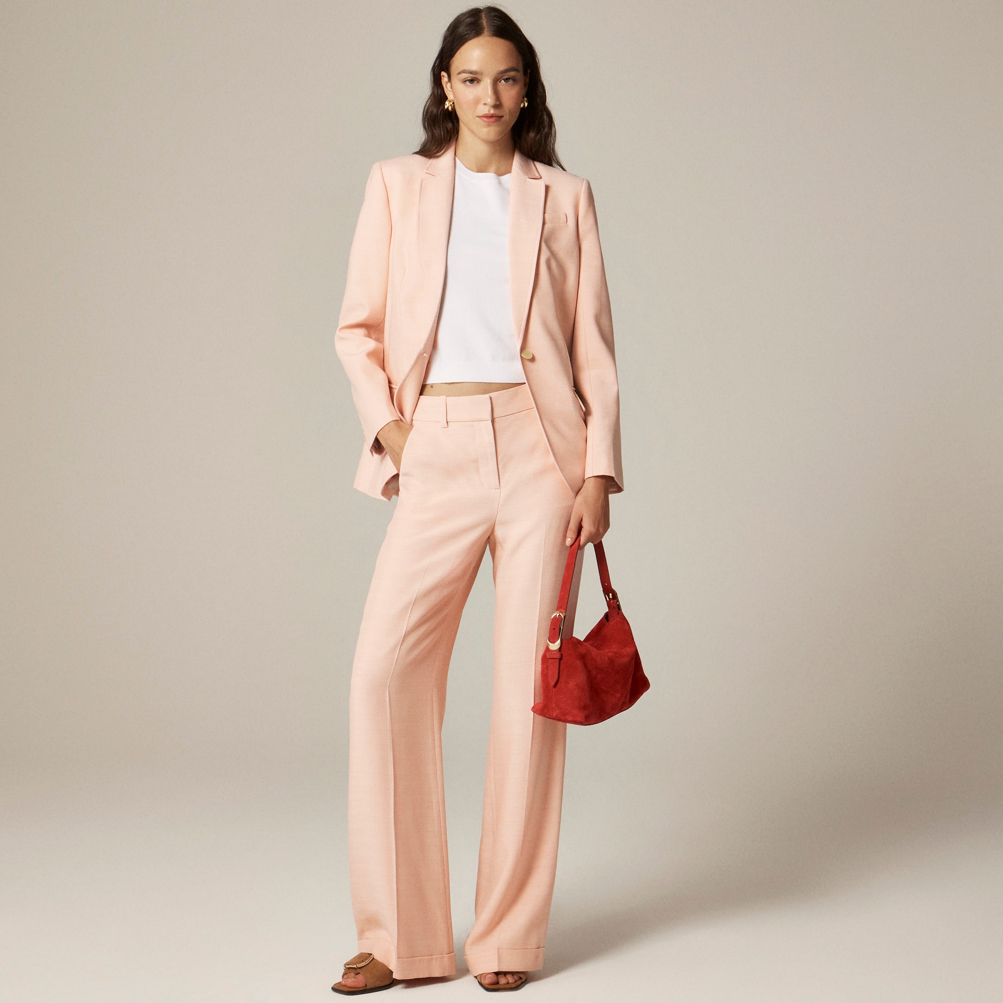 Arden blazer in luster canvas