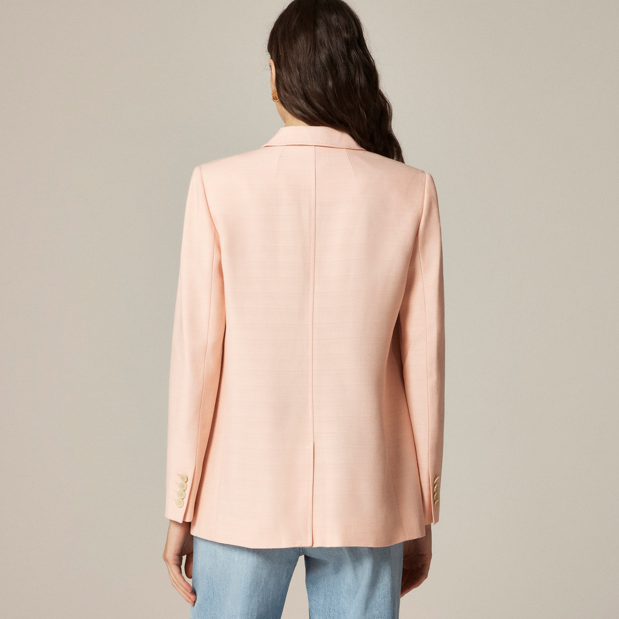 Arden blazer in luster canvas