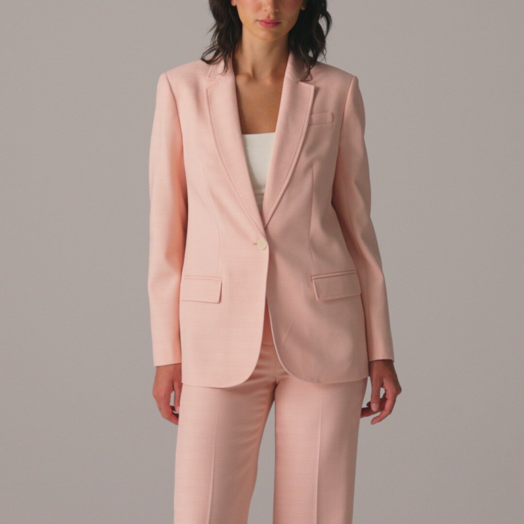 Arden blazer in luster canvas