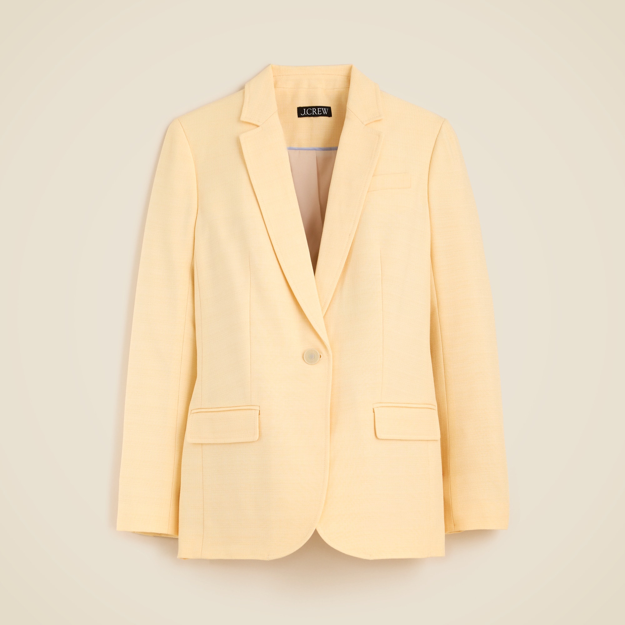 womens Relaxed blazer in luster canvas