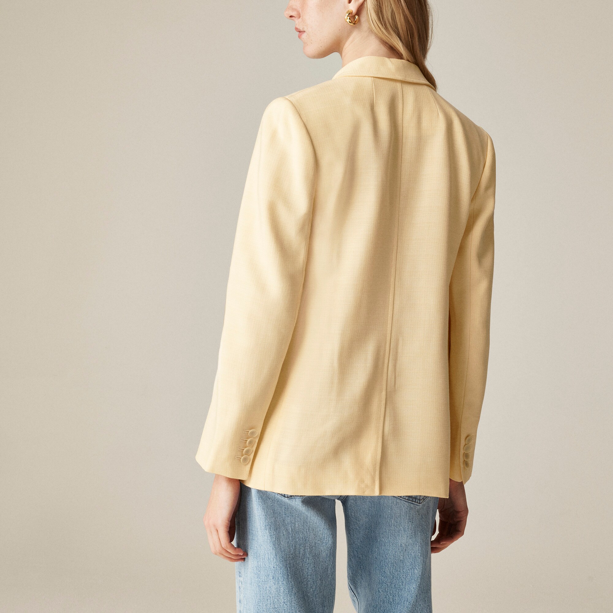Arden blazer in luster canvas