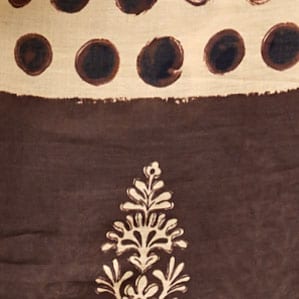 Convertible Indian madras sarong SMOKED WALNUT