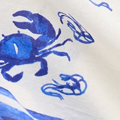 Cotton sarong in prints BLUE