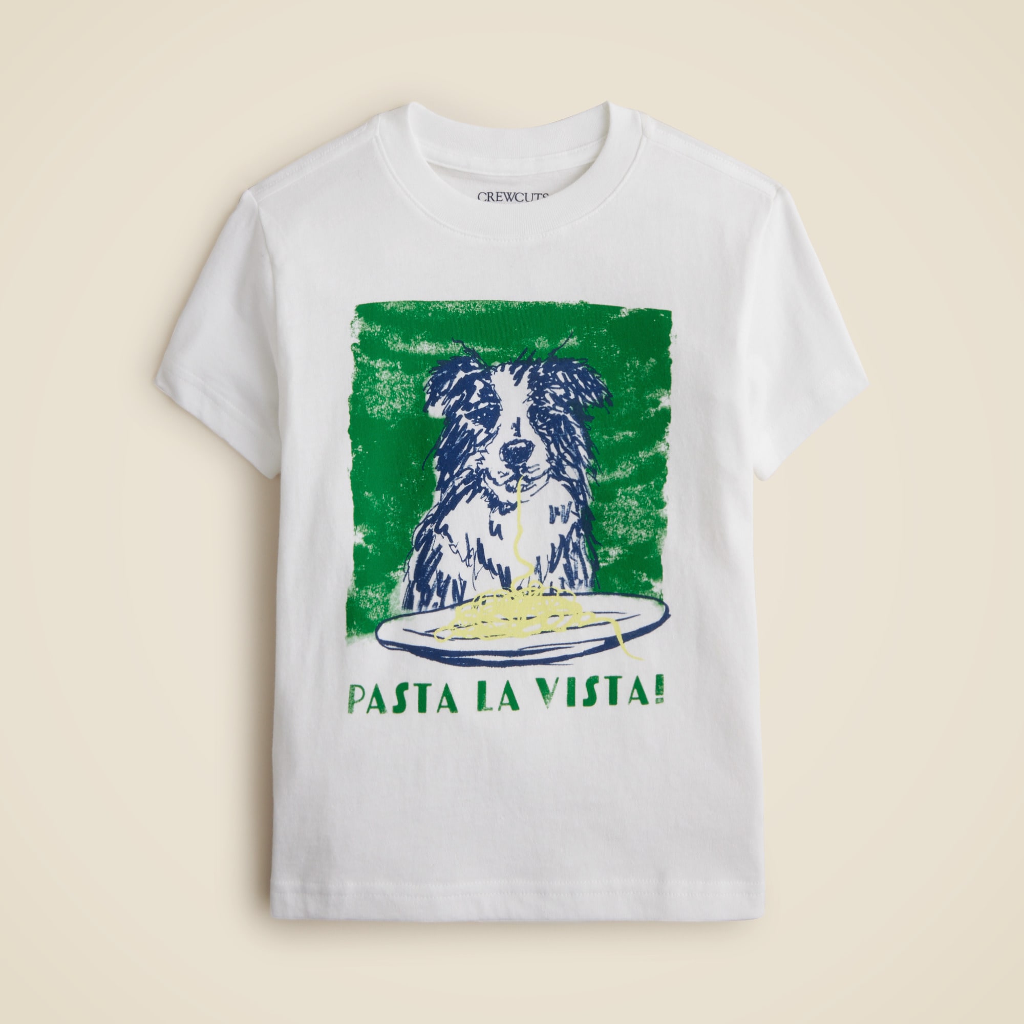 Kids' short-sleeve pasta dog graphic T-shirt
