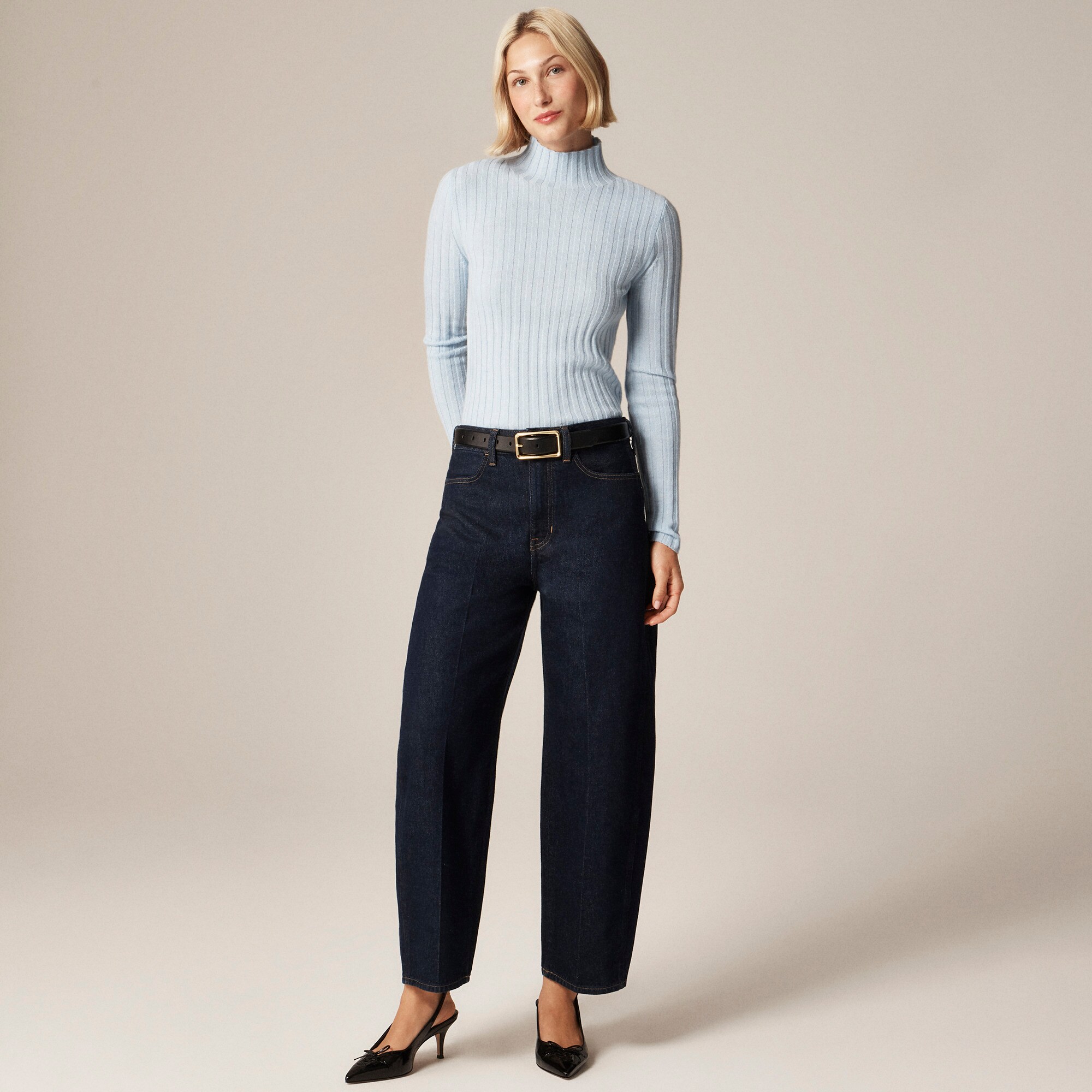 womens Barrel-leg jean