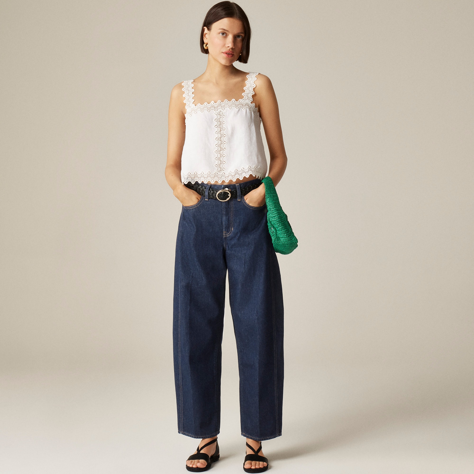 womens Barrel-leg jean