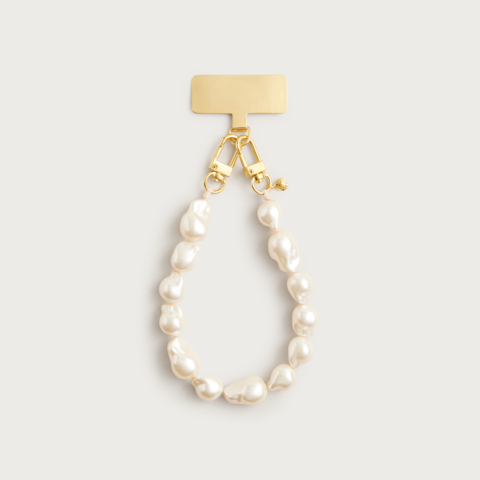 womens Baroque pearl phone chain