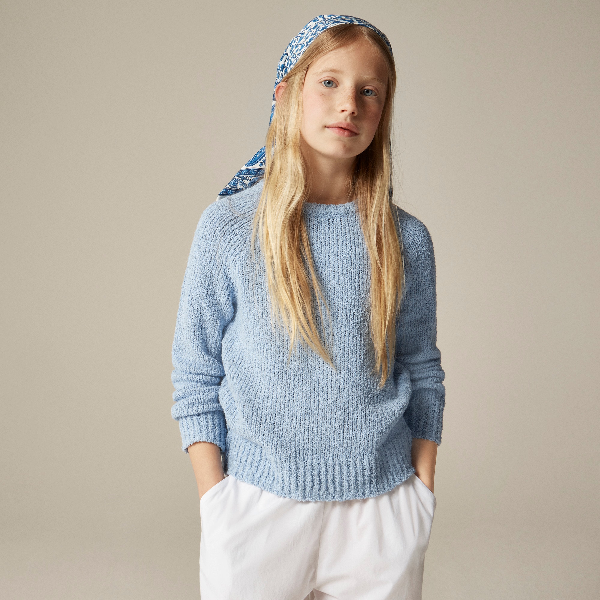 girls Girls' Marina beach sweater in cotton blend