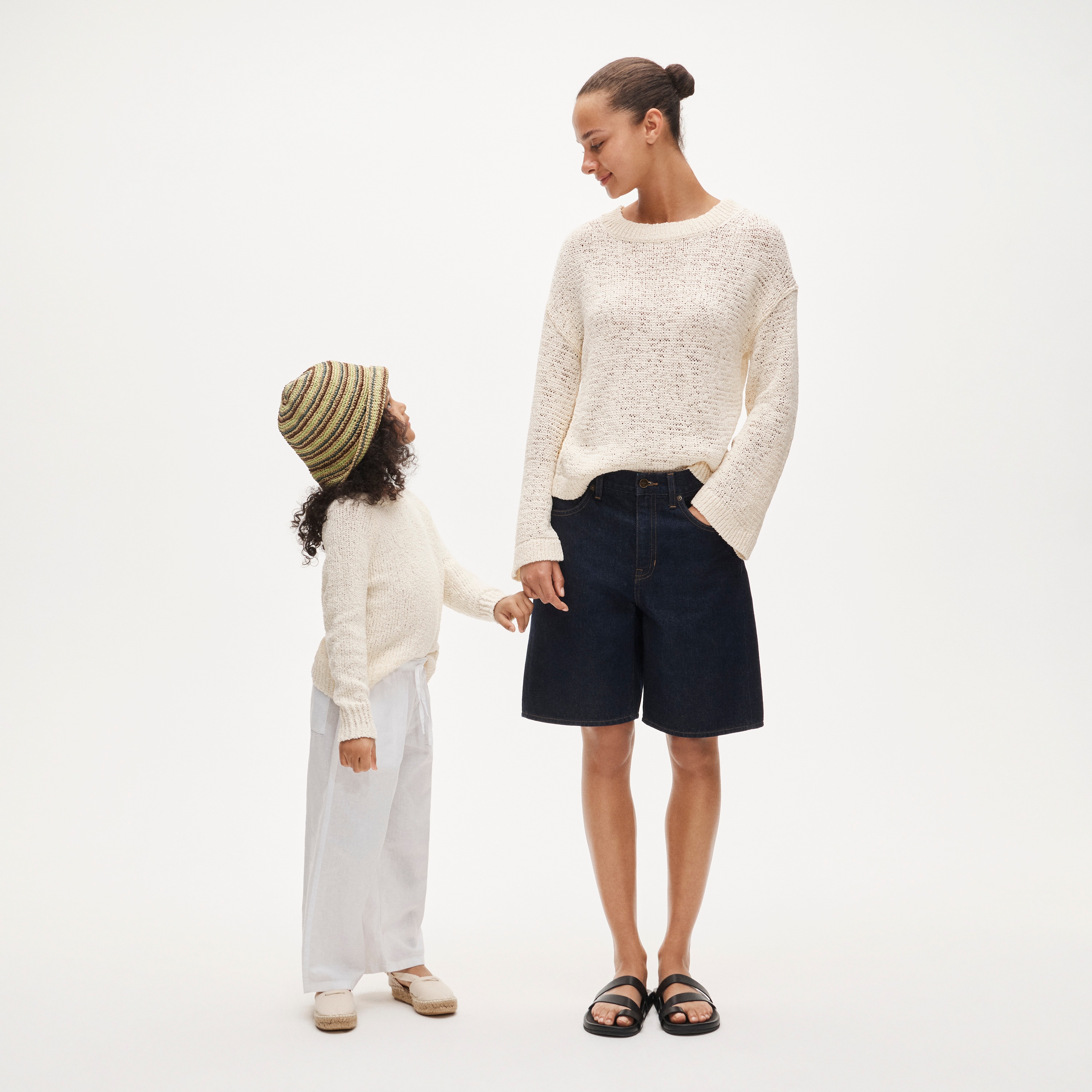 Girls' Marina beach sweater in cotton blend