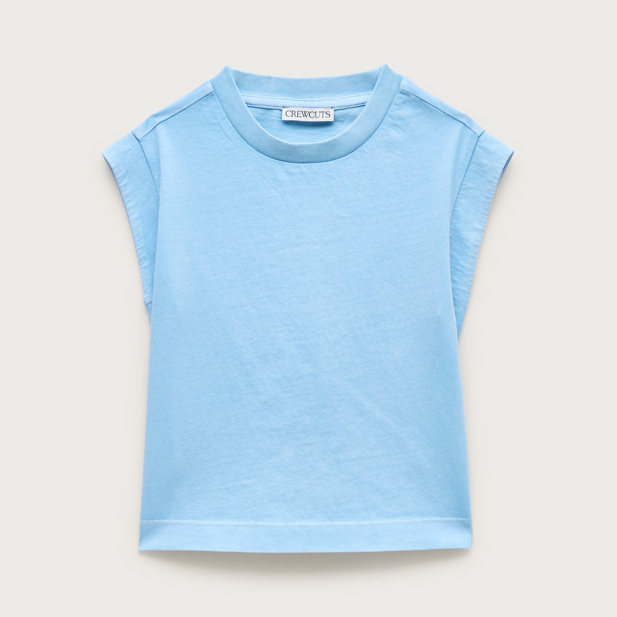 Girls' garment-dyed muscle tank top