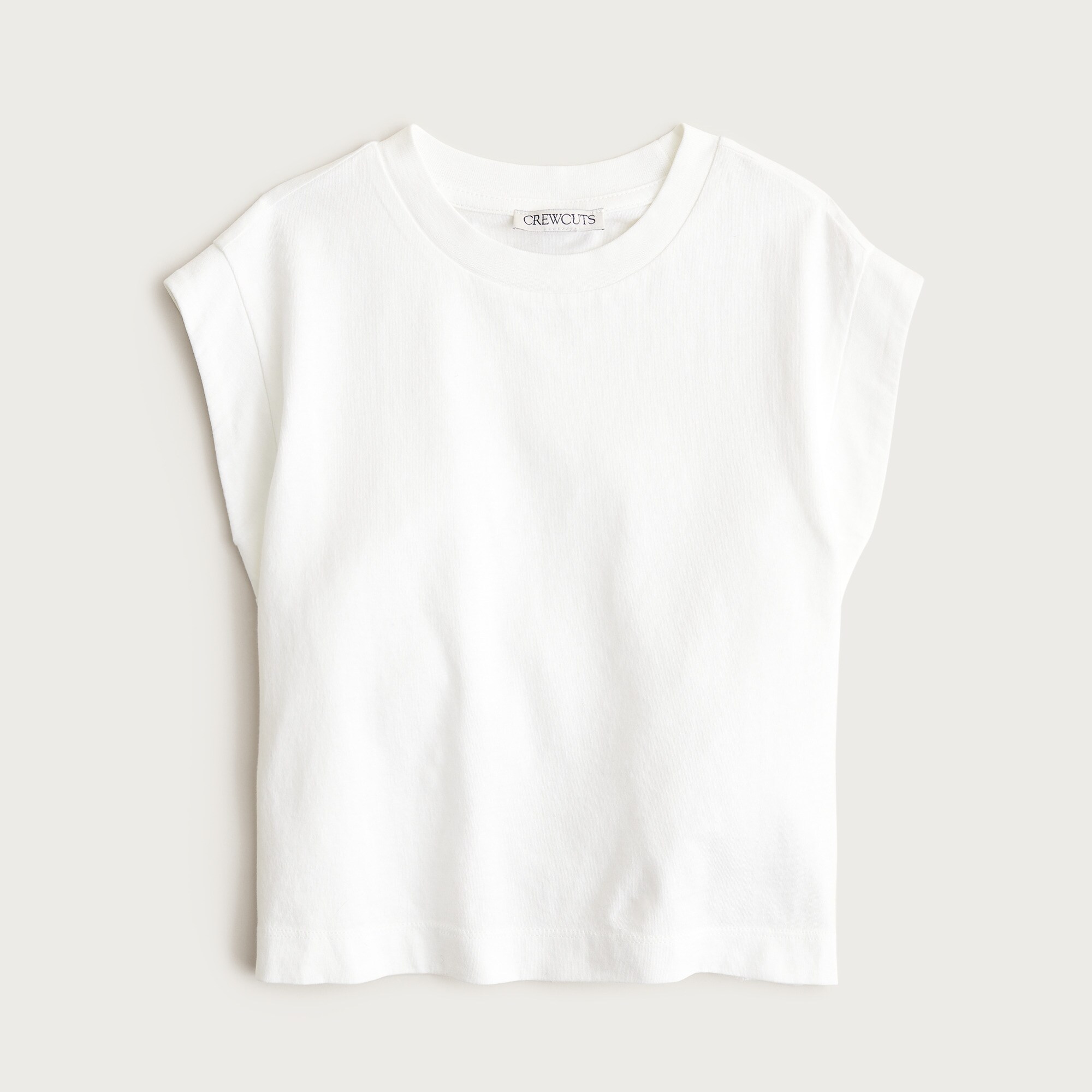  Girls' garment-dyed muscle tank top