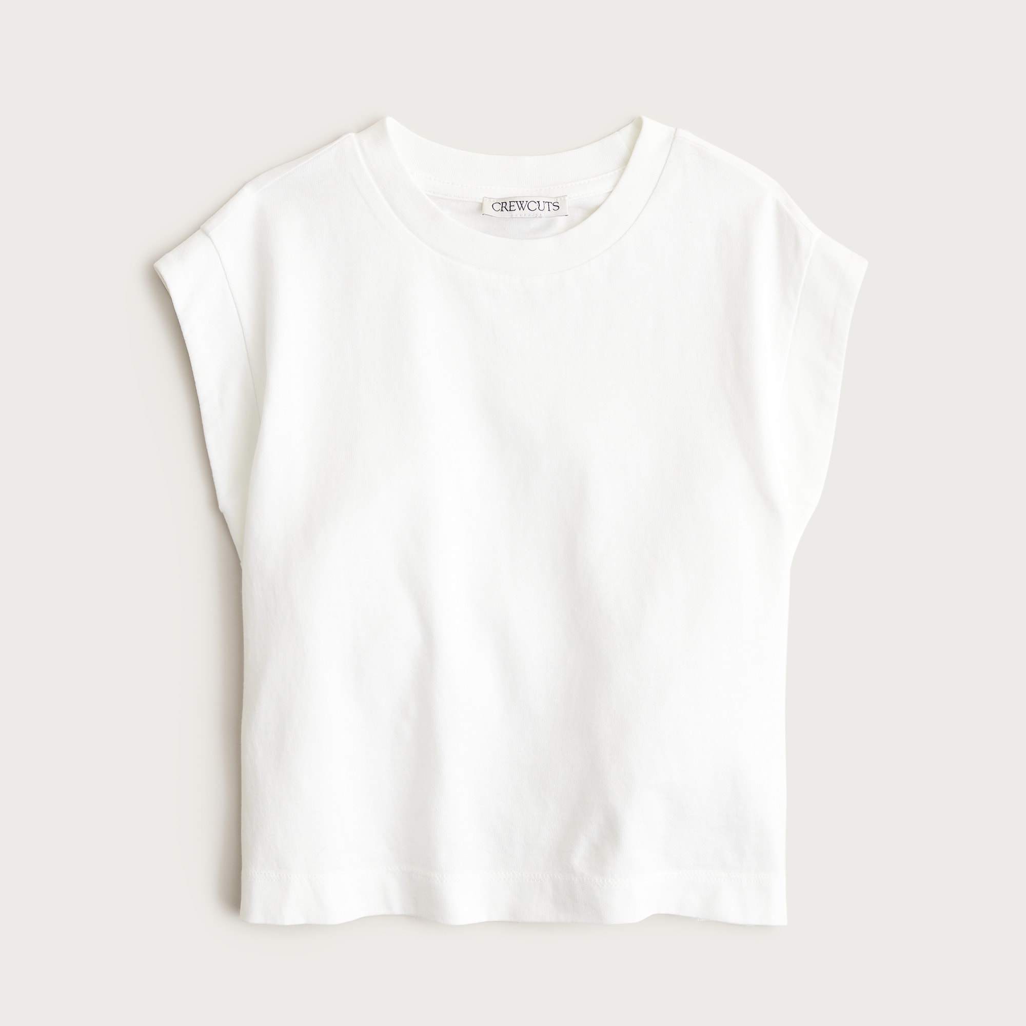 Girls' garment-dyed muscle tank top