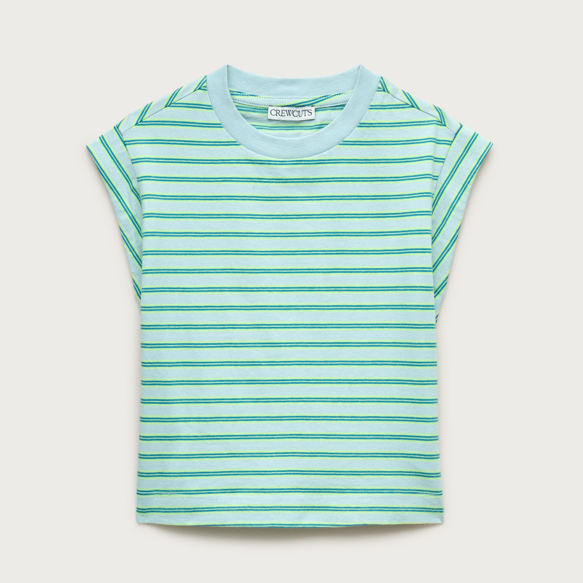 Girls' garment-dyed muscle tank top