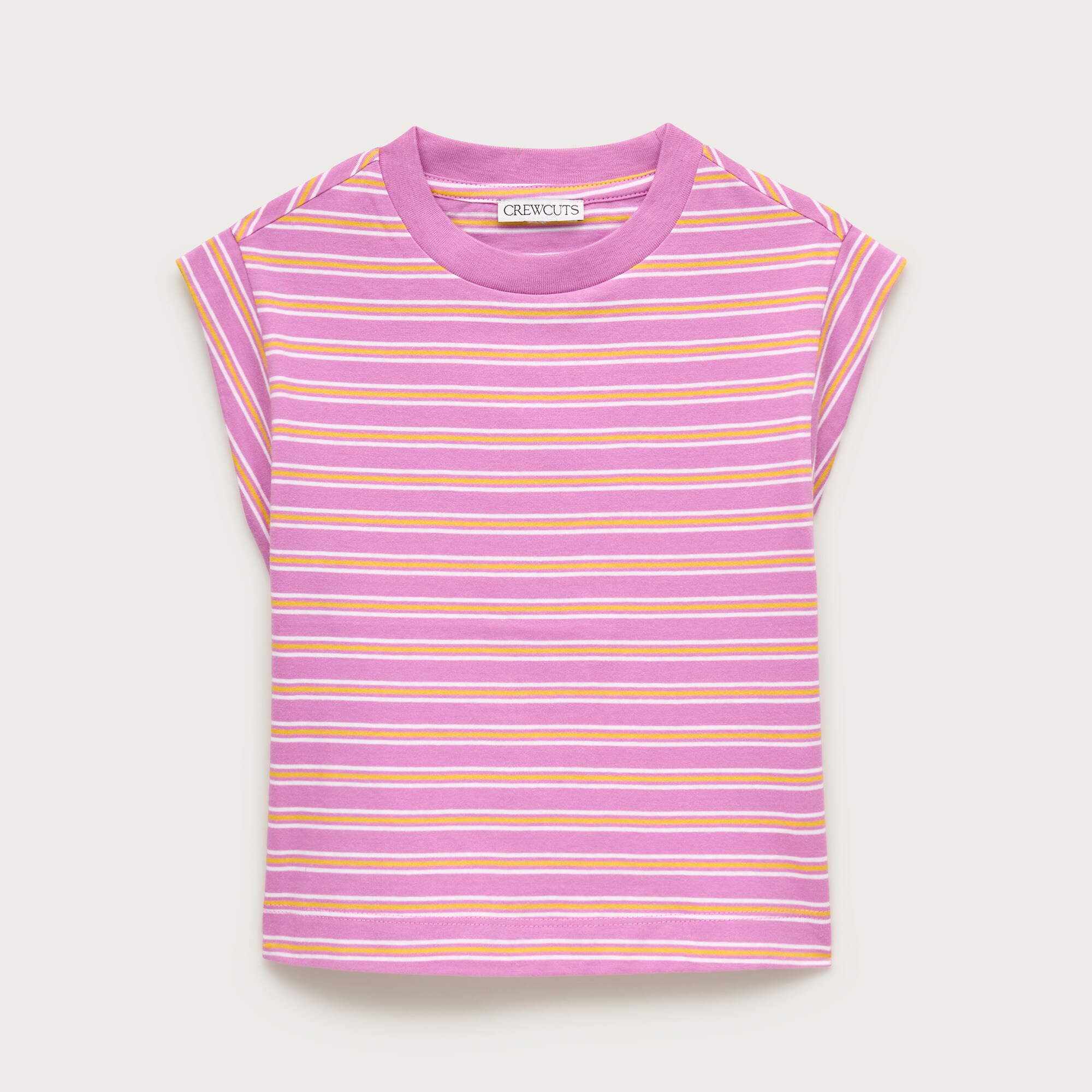 Girls' garment-dyed muscle tank top