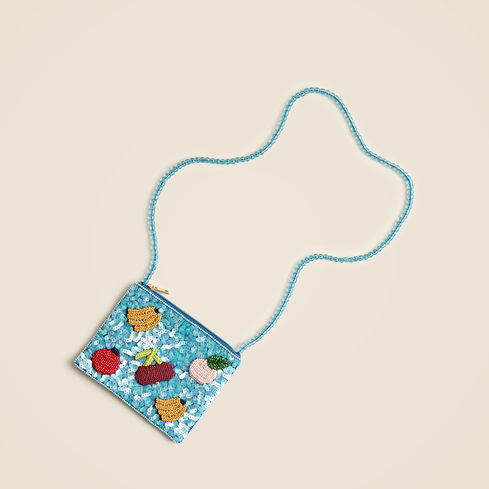 girls Girls' fruit hand-beaded crossbody pouch