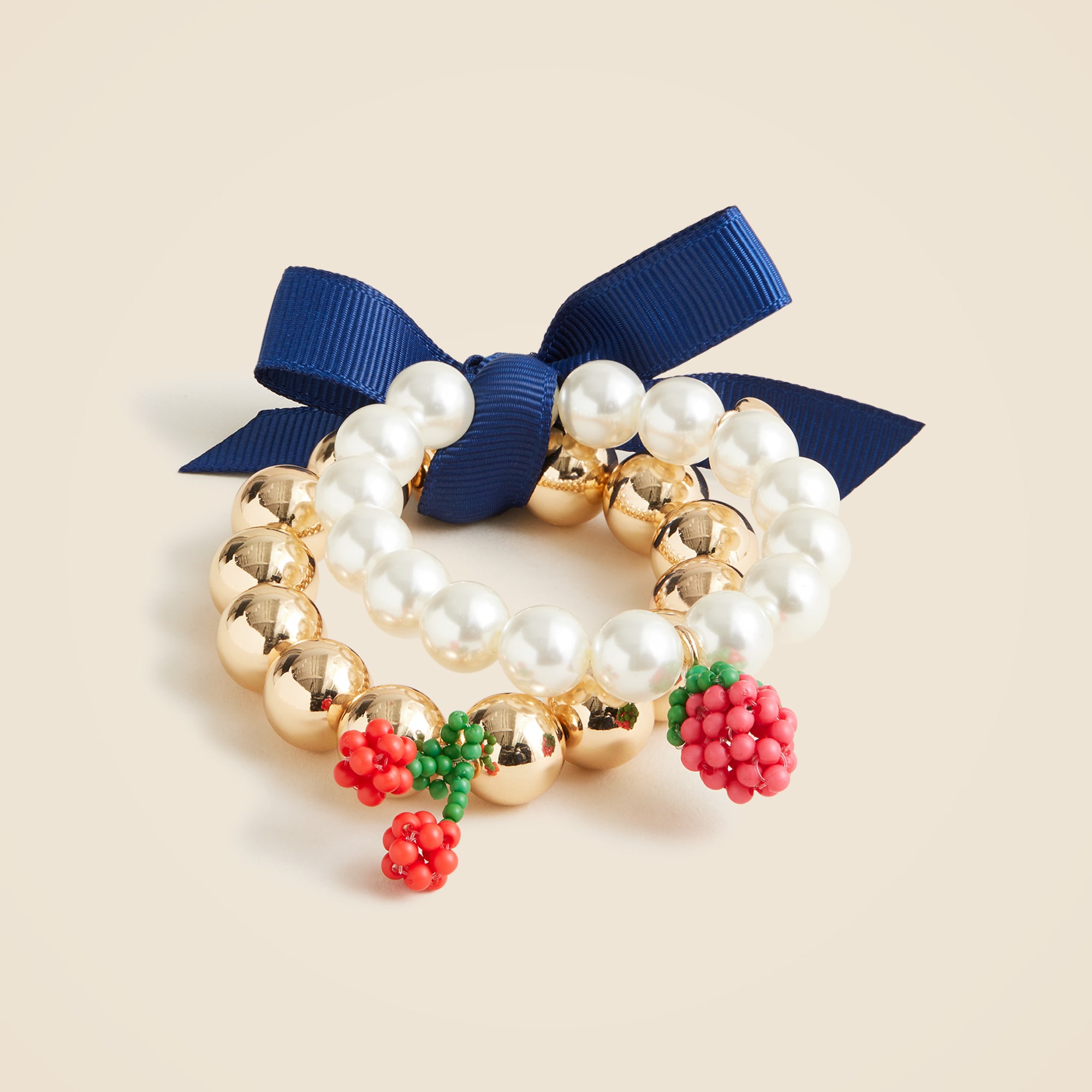 girls Girls' fruit beaded bracelets two-pack