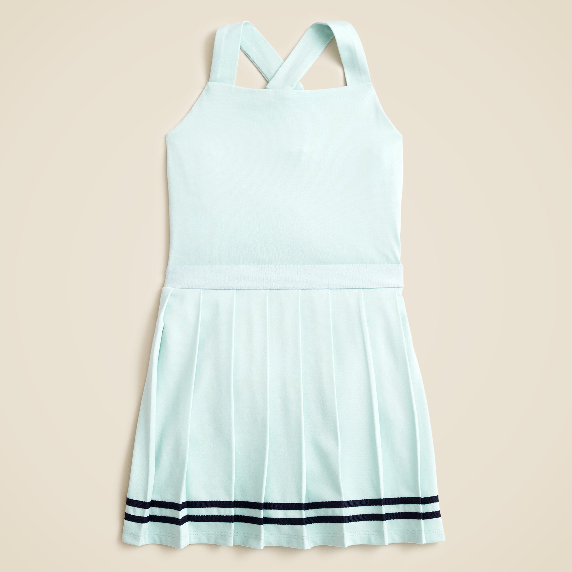  Girls' cross-strap dress in performance jersey