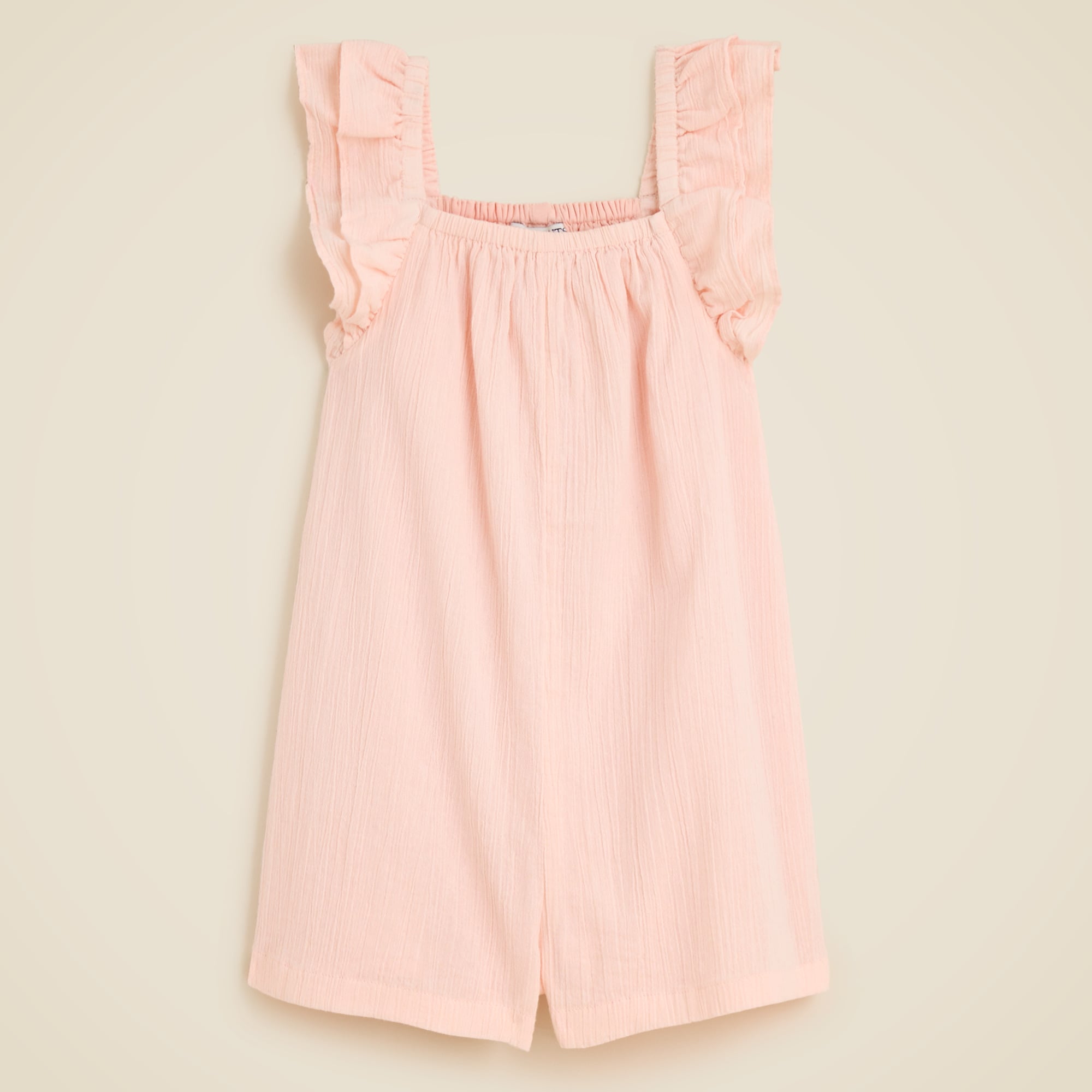 girls Girls' flutter-sleeve romper in airy gauze