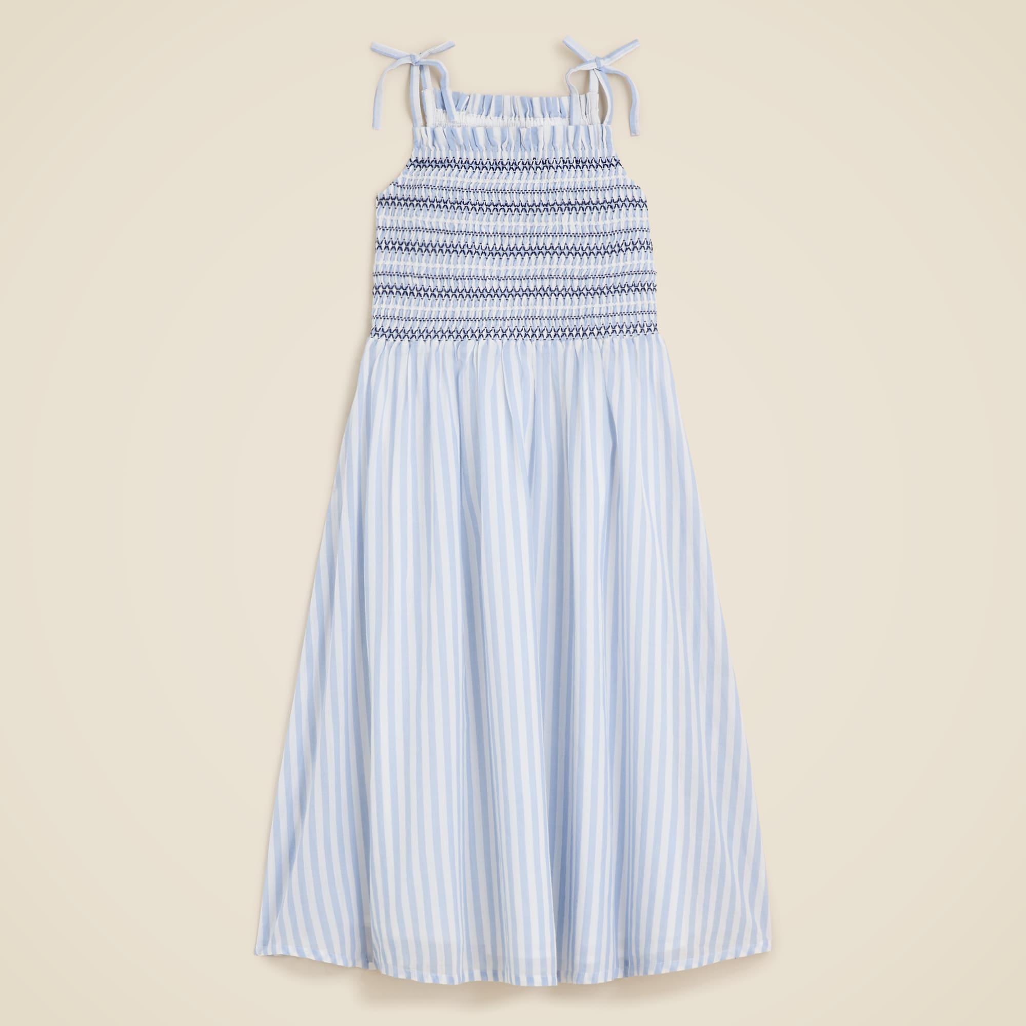 girls Girls' smocked maxi dress in stripe