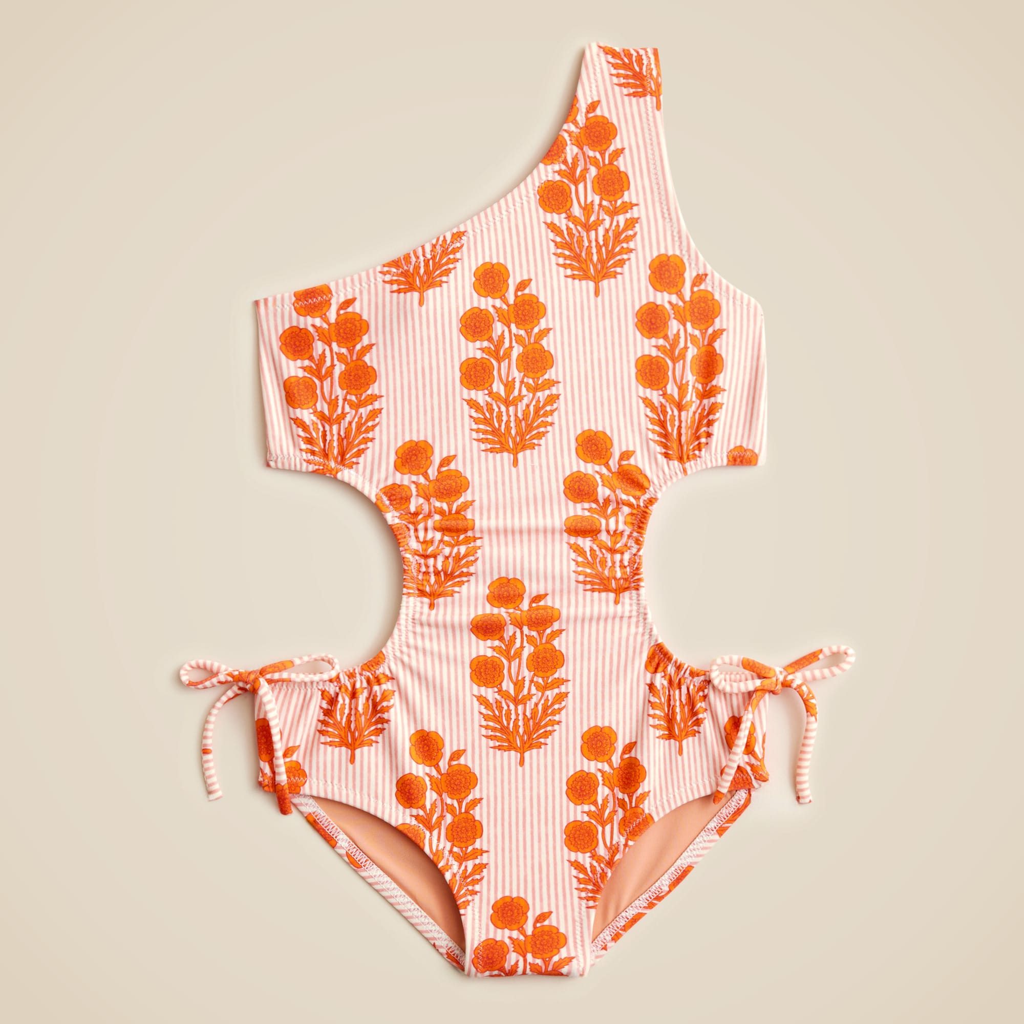  SZ Blockprints&trade; X Crewcuts one-shoulder cutout one-piece swimsuit