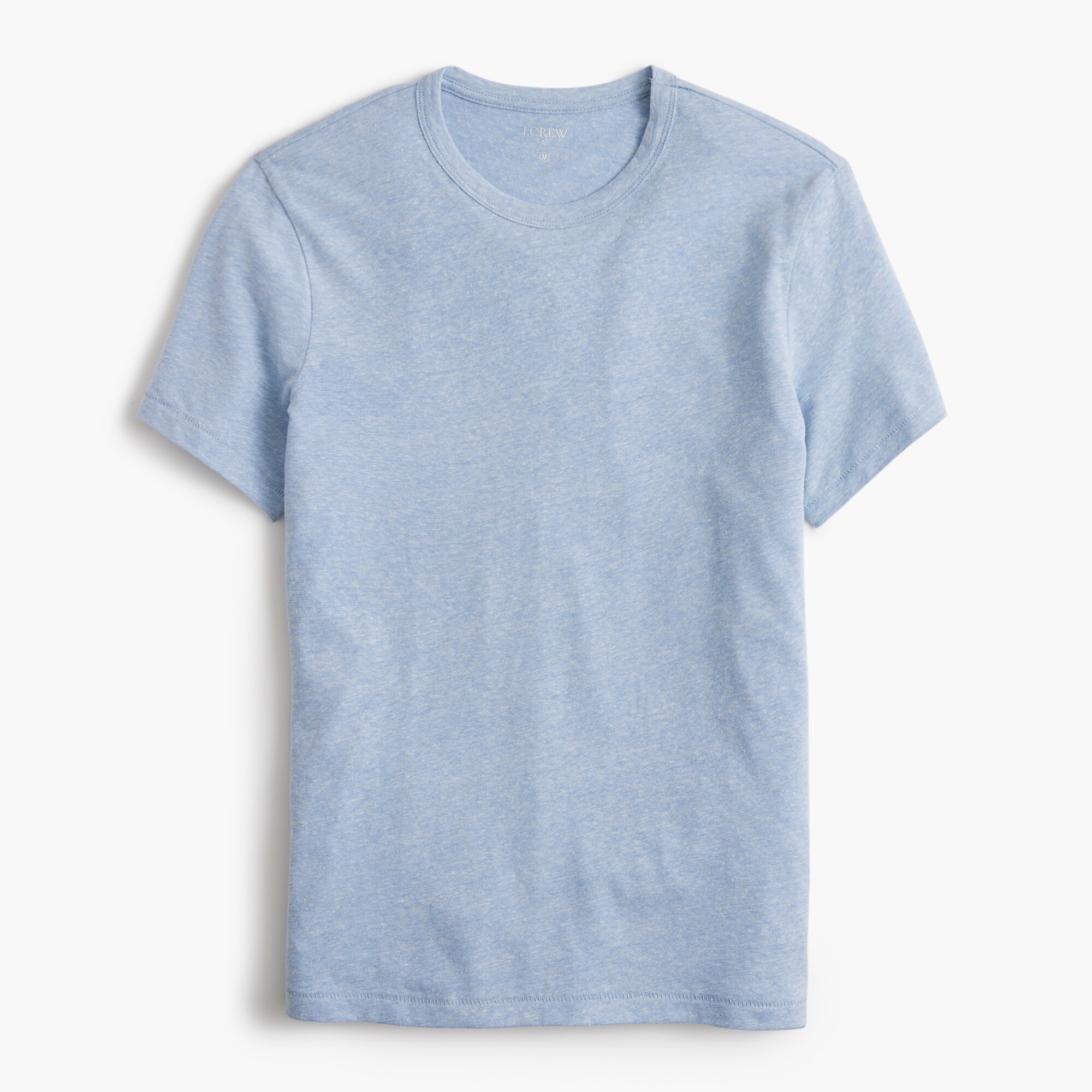 linen-cotton blend tee for men