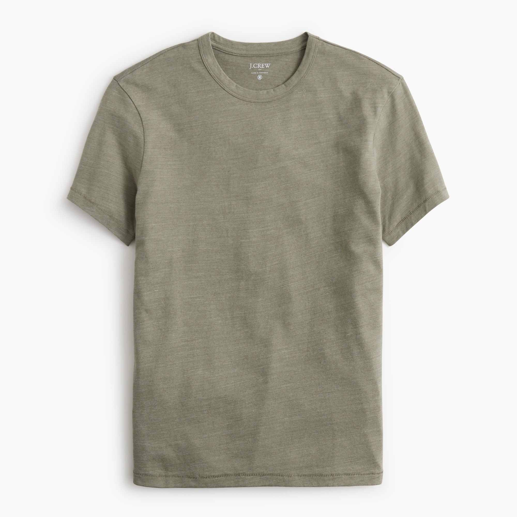 Linen-cotton blend tee