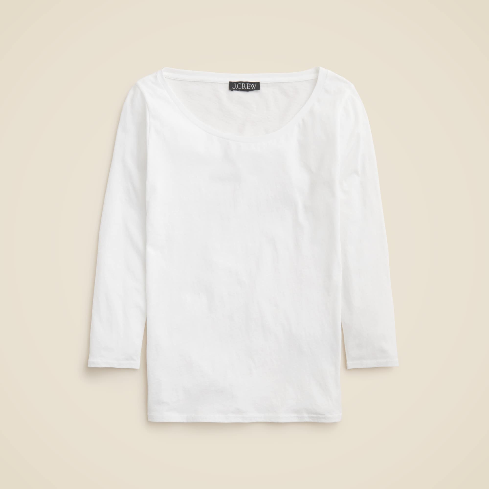  Feather jersey three-quarter sleeve T-shirt
