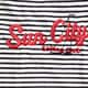 Slim-fit &quot;Sun City&quot; graphic T-shirt in broken-in jersey STRIPE slim-fit &quot;sun city&quot; graphic t-shirt in broken-in jersey for women