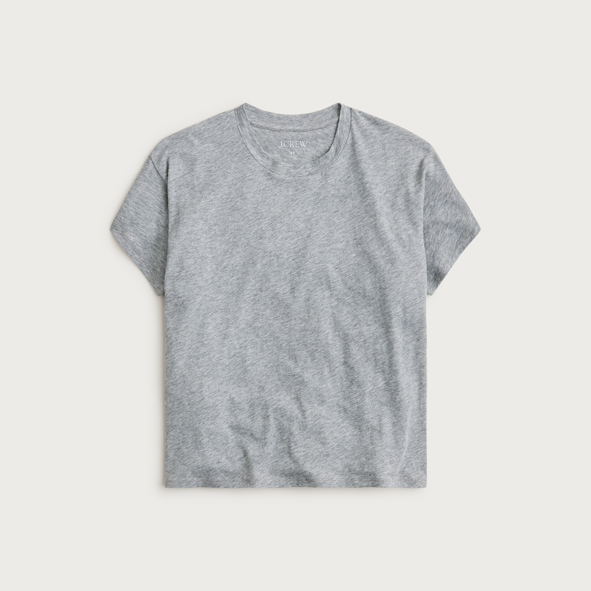 Feather Jersey Cropped T-shirt For Women | J.Crew