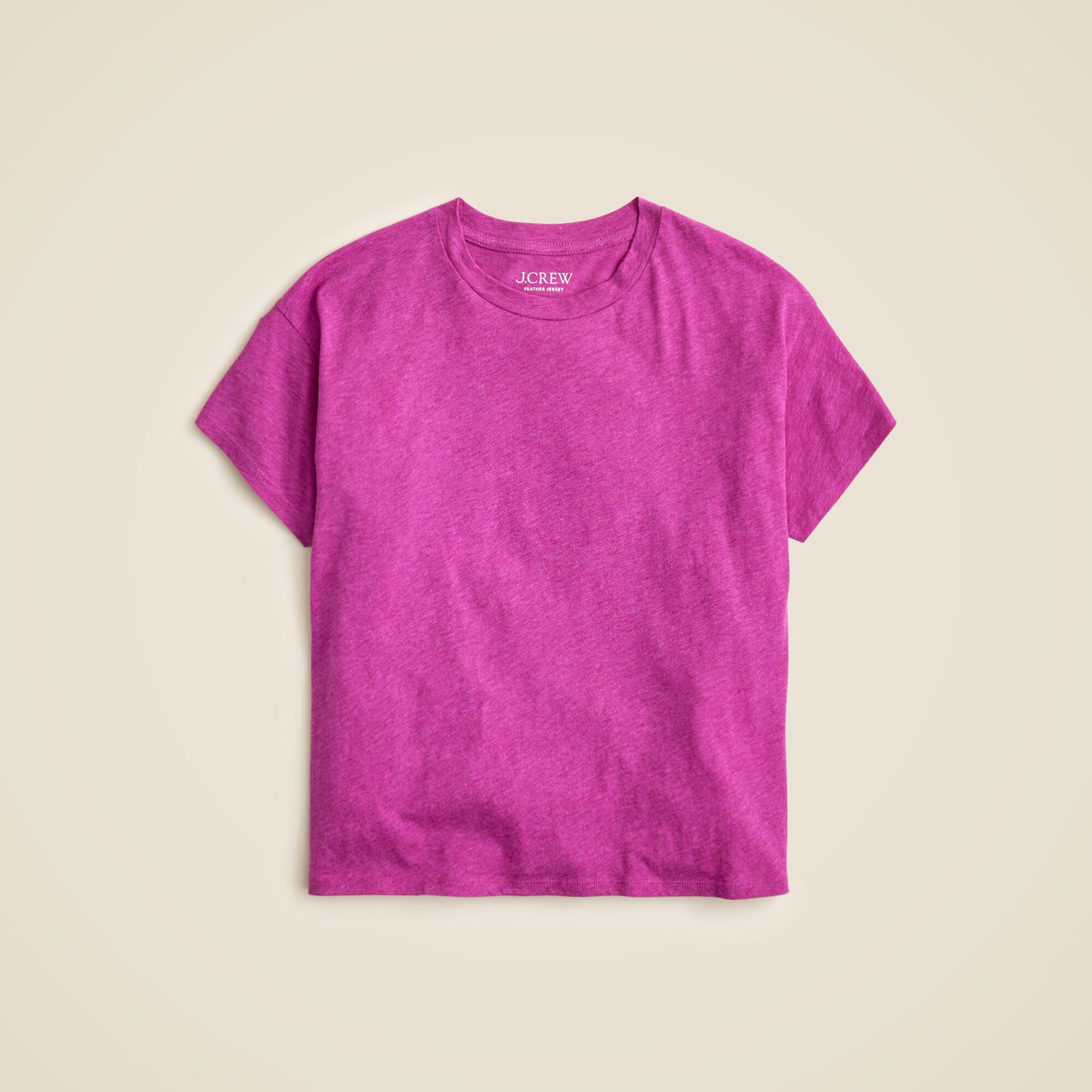  Feather jersey cropped T-shirt