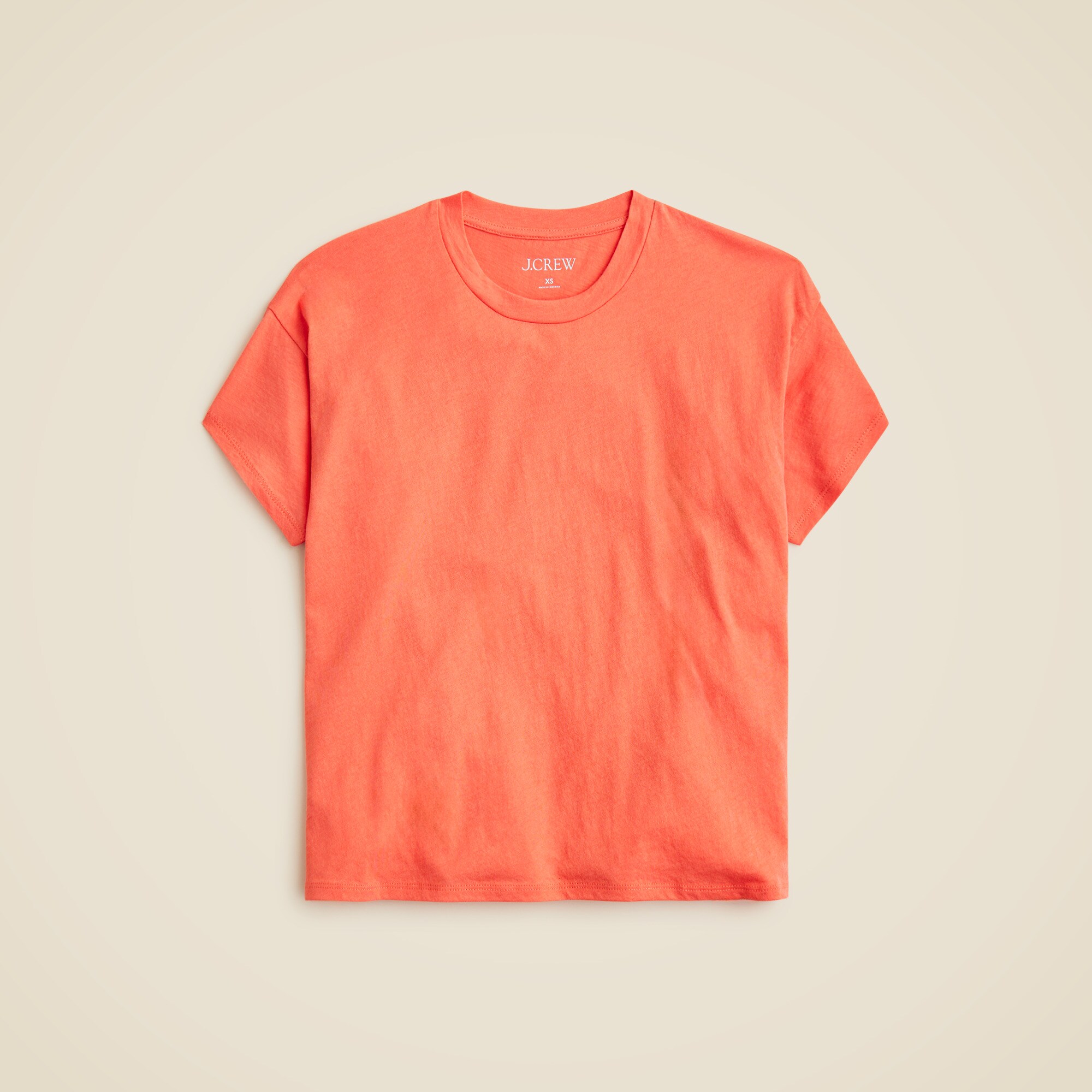 womens Feather jersey cropped T-shirt