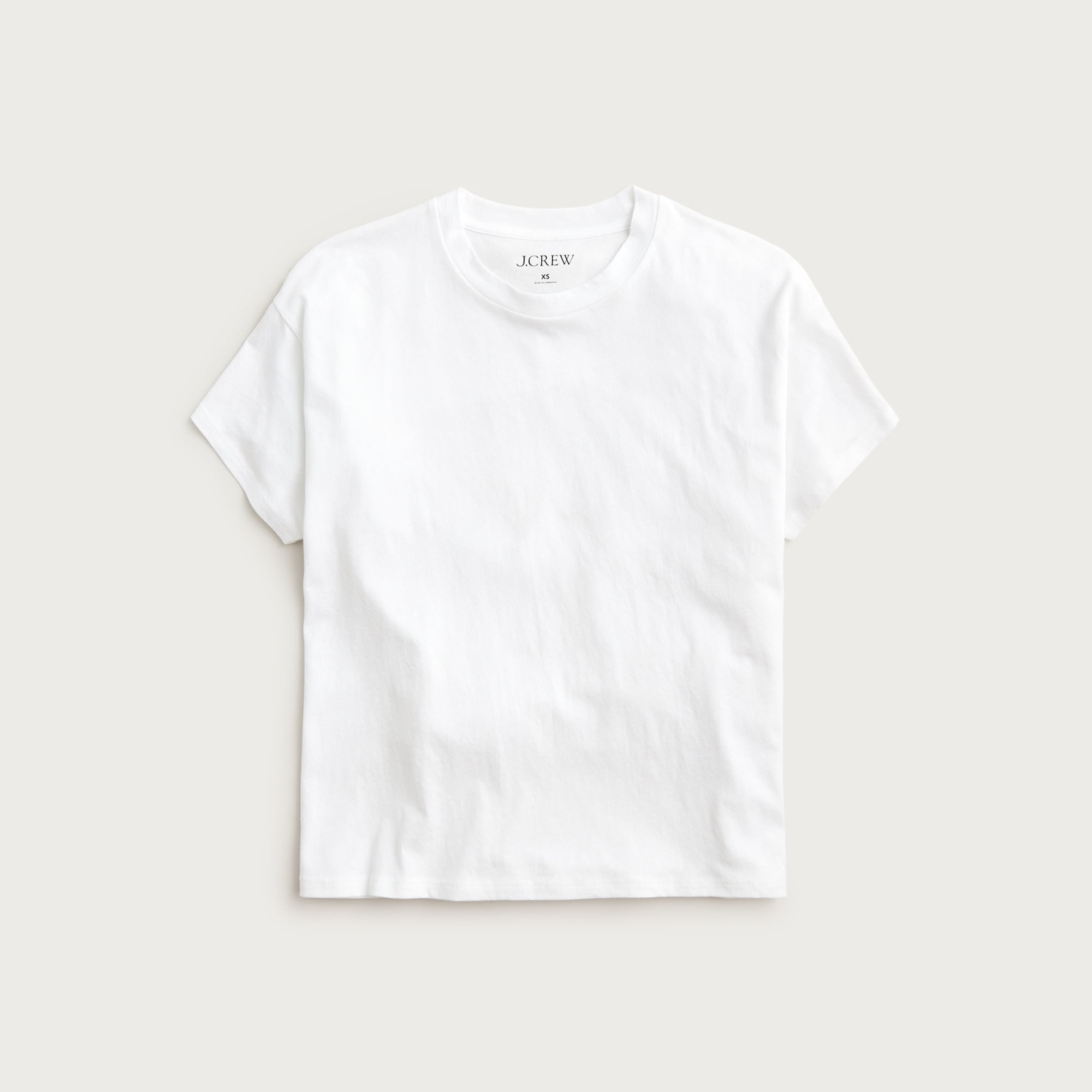 Feather Jersey Cropped T-shirt For Women | J.Crew